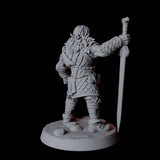 Fierce Northman Berserker B Miniature for Dungeons and Dragons, Pathfinder or other TTRPGs
