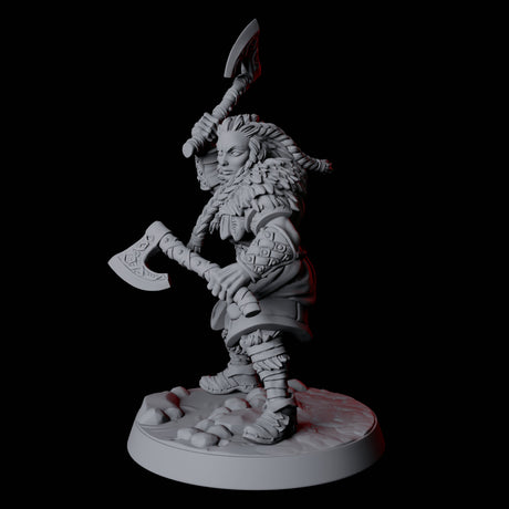 Fierce Northman Berserker D Miniature for Dungeons and Dragons, Pathfinder or other TTRPGs