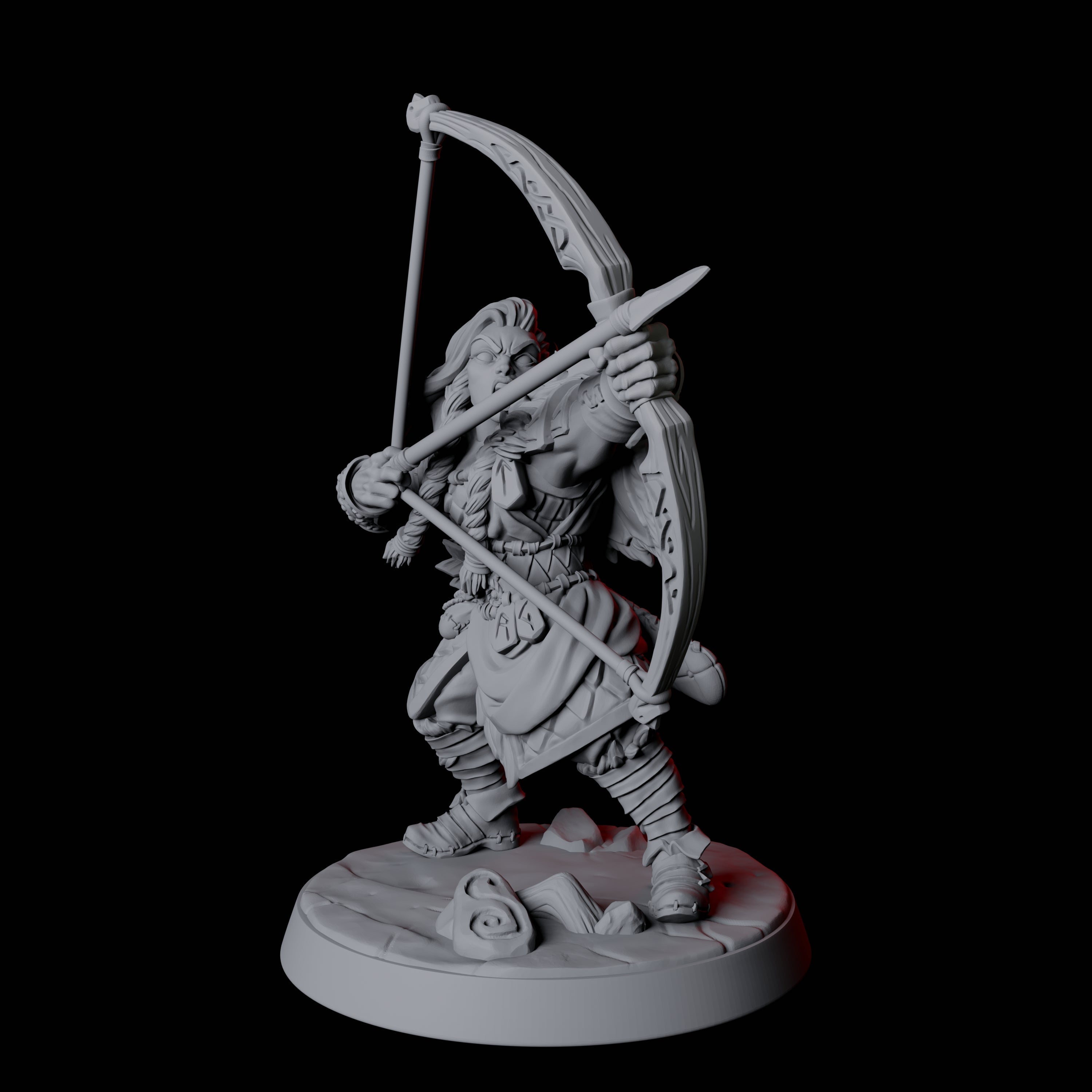 Fierce Northman Berserker F Miniature for Dungeons and Dragons, Pathfinder or other TTRPGs