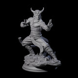 Fierce Tiefling Monk Miniature for Dungeons and Dragons, Pathfinder or other TTRPGs