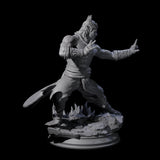 Fierce Tiefling Monk Miniature for Dungeons and Dragons, Pathfinder or other TTRPGs