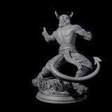 Fierce Tiefling Monk Miniature for Dungeons and Dragons, Pathfinder or other TTRPGs