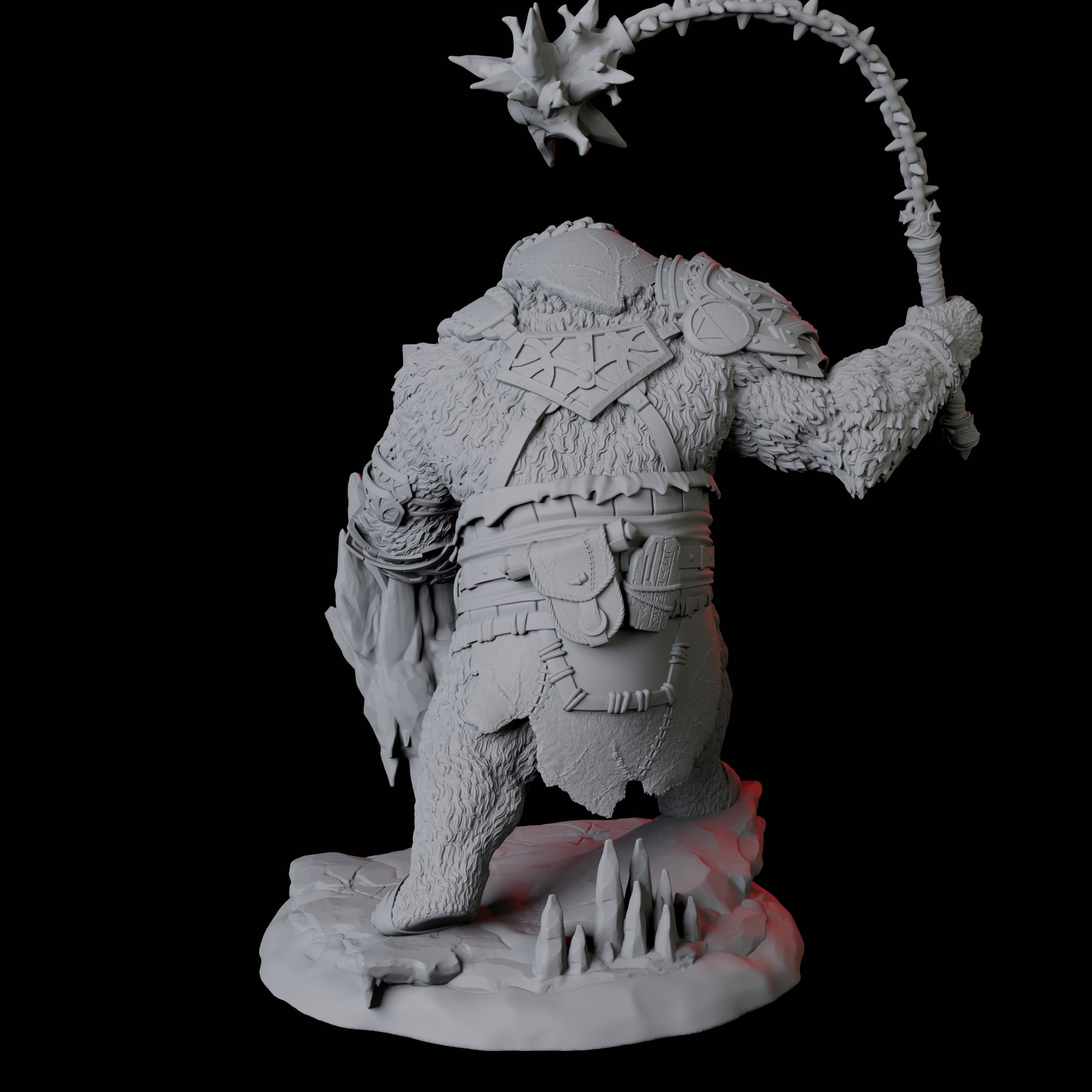 Fierce Ursine Warrior A Miniature for Dungeons and Dragons, Pathfinder or other TTRPGs