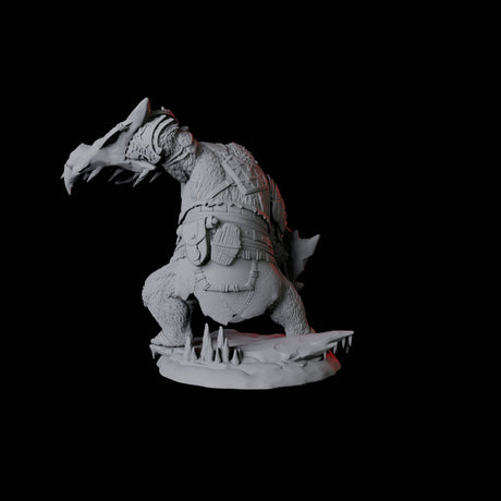 Fierce Ursine Warrior B Miniature for Dungeons and Dragons, Pathfinder or other TTRPGs