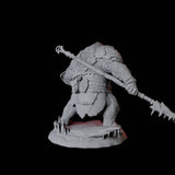 Fierce Ursine Warrior D Miniature for Dungeons and Dragons, Pathfinder or other TTRPGs
