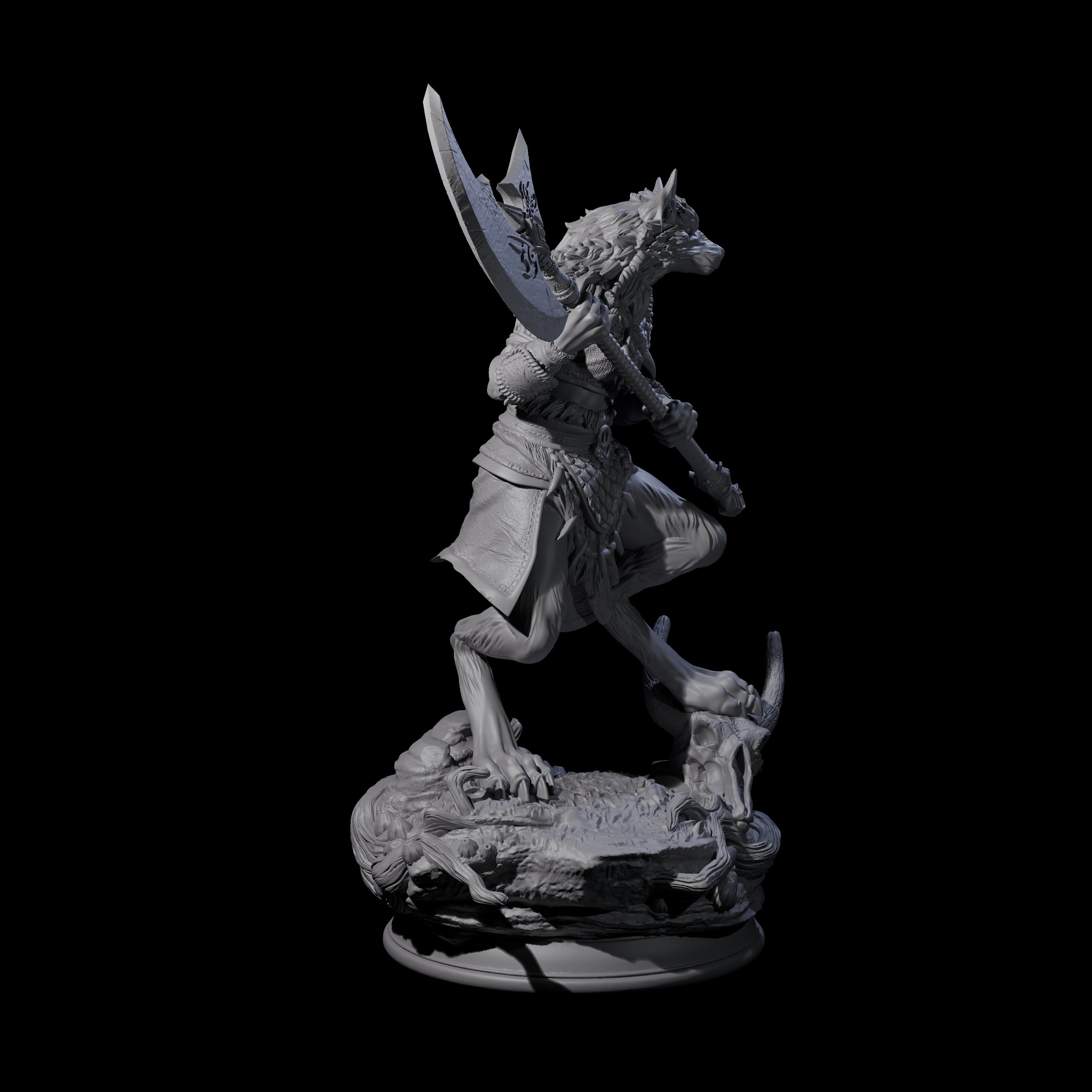 Fierce Werewolf Miniature for Dungeons and Dragons, Pathfinder or other TTRPGs