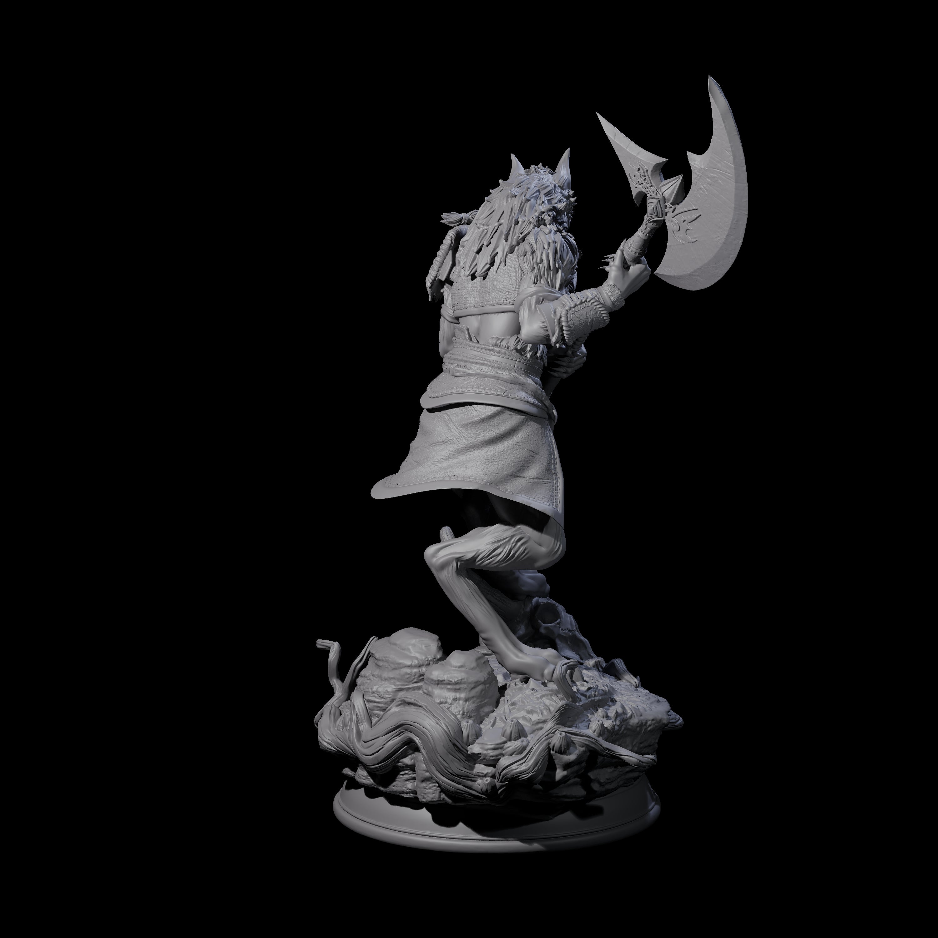 Fierce Werewolf Miniature for Dungeons and Dragons, Pathfinder or other TTRPGs