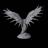 Fiery Phoenix A Miniature for Dungeons and Dragons, Pathfinder or other TTRPGs