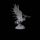 Fiery Phoenix B Miniature for Dungeons and Dragons, Pathfinder or other TTRPGs