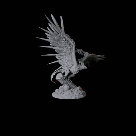 Fiery Phoenix B Miniature for Dungeons and Dragons, Pathfinder or other TTRPGs