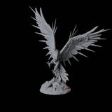 Fiery Phoenix C Miniature for Dungeons and Dragons, Pathfinder or other TTRPGs