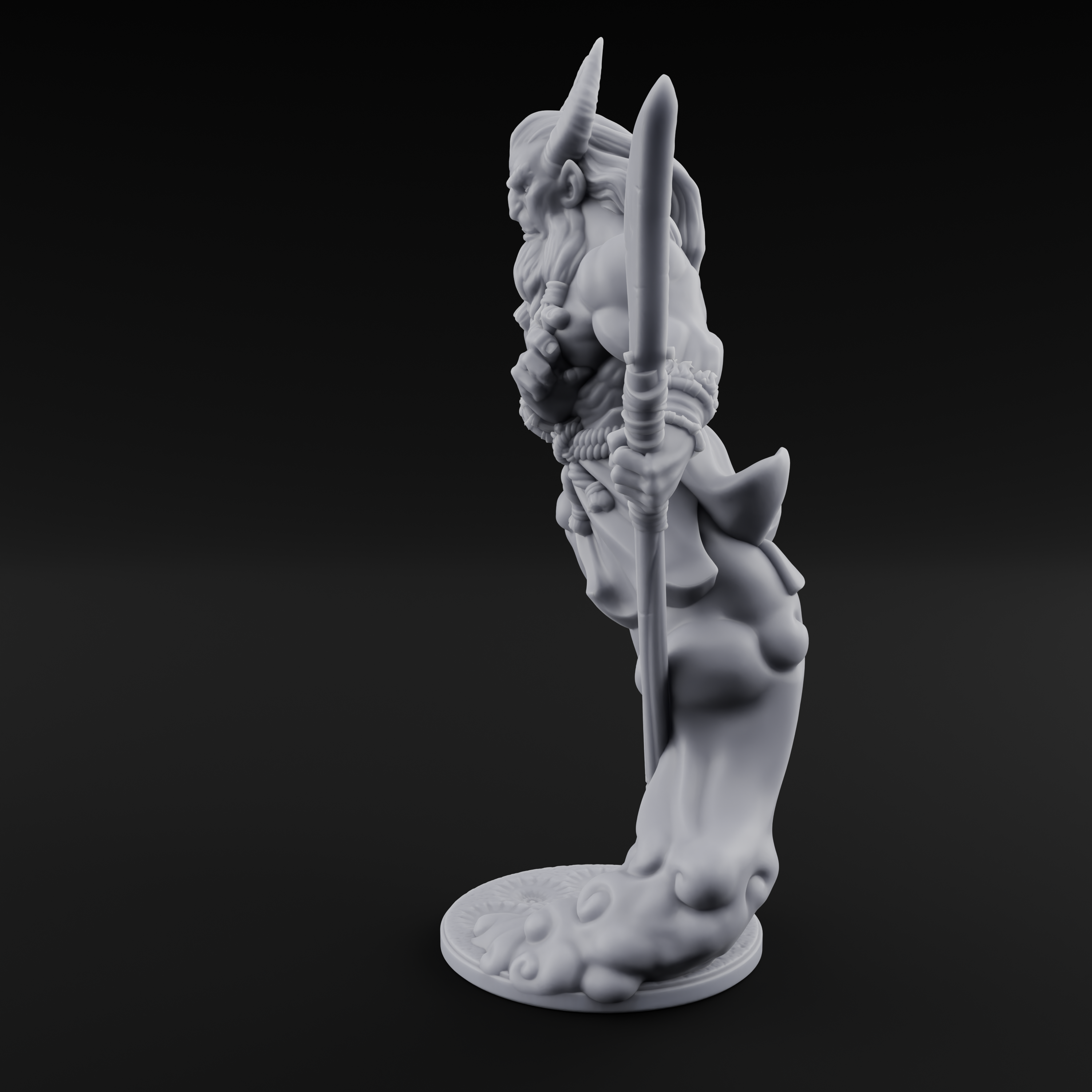 Fighting Djinni Warrior Miniature for Dungeons and Dragons, Pathfinder or other TTRPGs