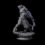 Fighting Dragonborn Dragonguard A Miniature for Dungeons and Dragons, Pathfinder or other TTRPGs