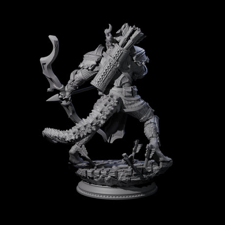 Fighting Dragonborn Dragonguard A Miniature for Dungeons and Dragons, Pathfinder or other TTRPGs