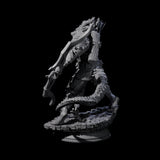 Fighting Dragonborn Dragonguard A Miniature for Dungeons and Dragons, Pathfinder or other TTRPGs