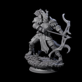 Fighting Dragonborn Dragonguard A Miniature for Dungeons and Dragons, Pathfinder or other TTRPGs