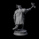 Fighting Dragonborn Dragonguard B Miniature for Dungeons and Dragons, Pathfinder or other TTRPGs