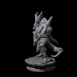Fighting Dragonborn Dragonguard C Miniature for Dungeons and Dragons, Pathfinder or other TTRPGs