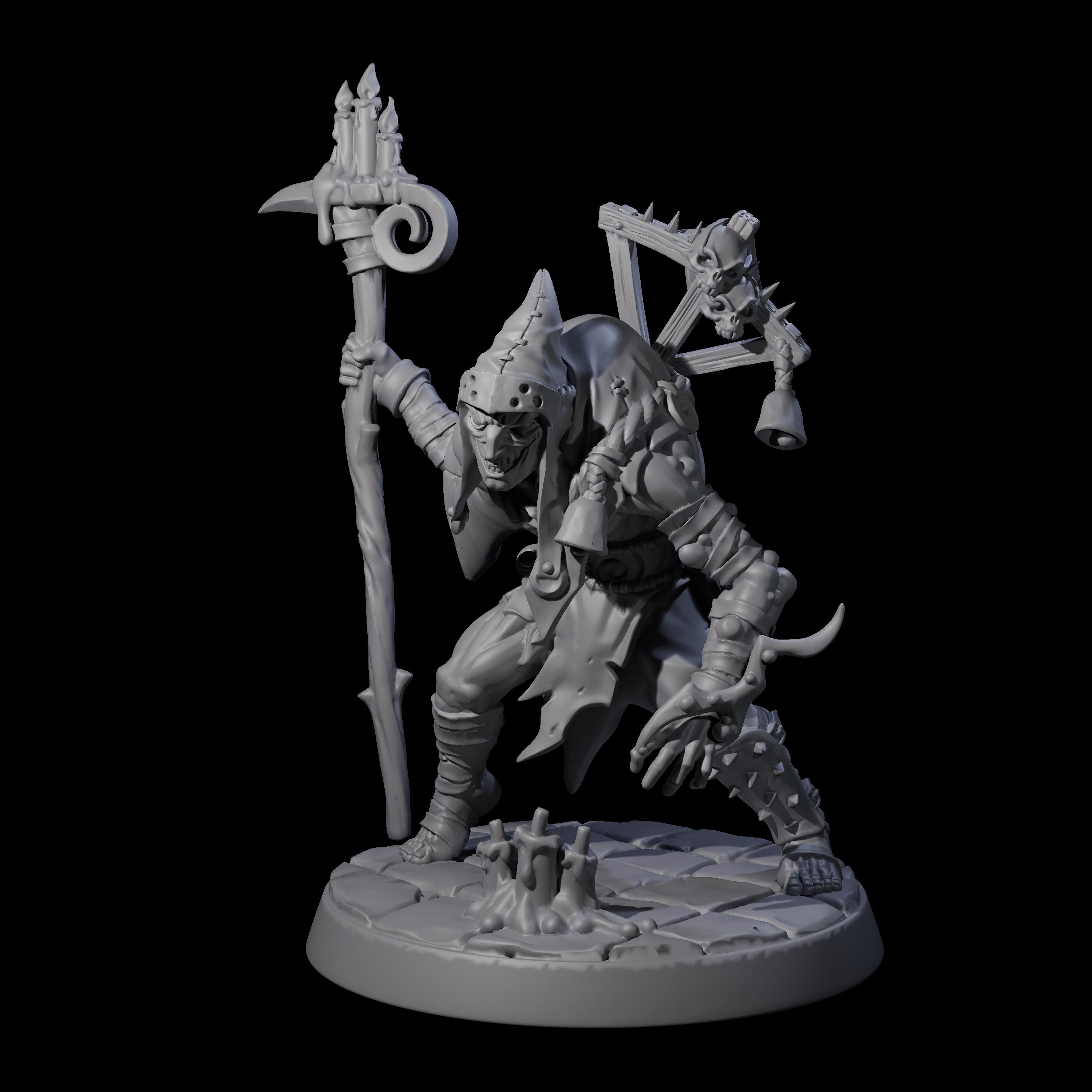 Filth Cultist A Miniature for Dungeons and Dragons, Pathfinder or other TTRPGs