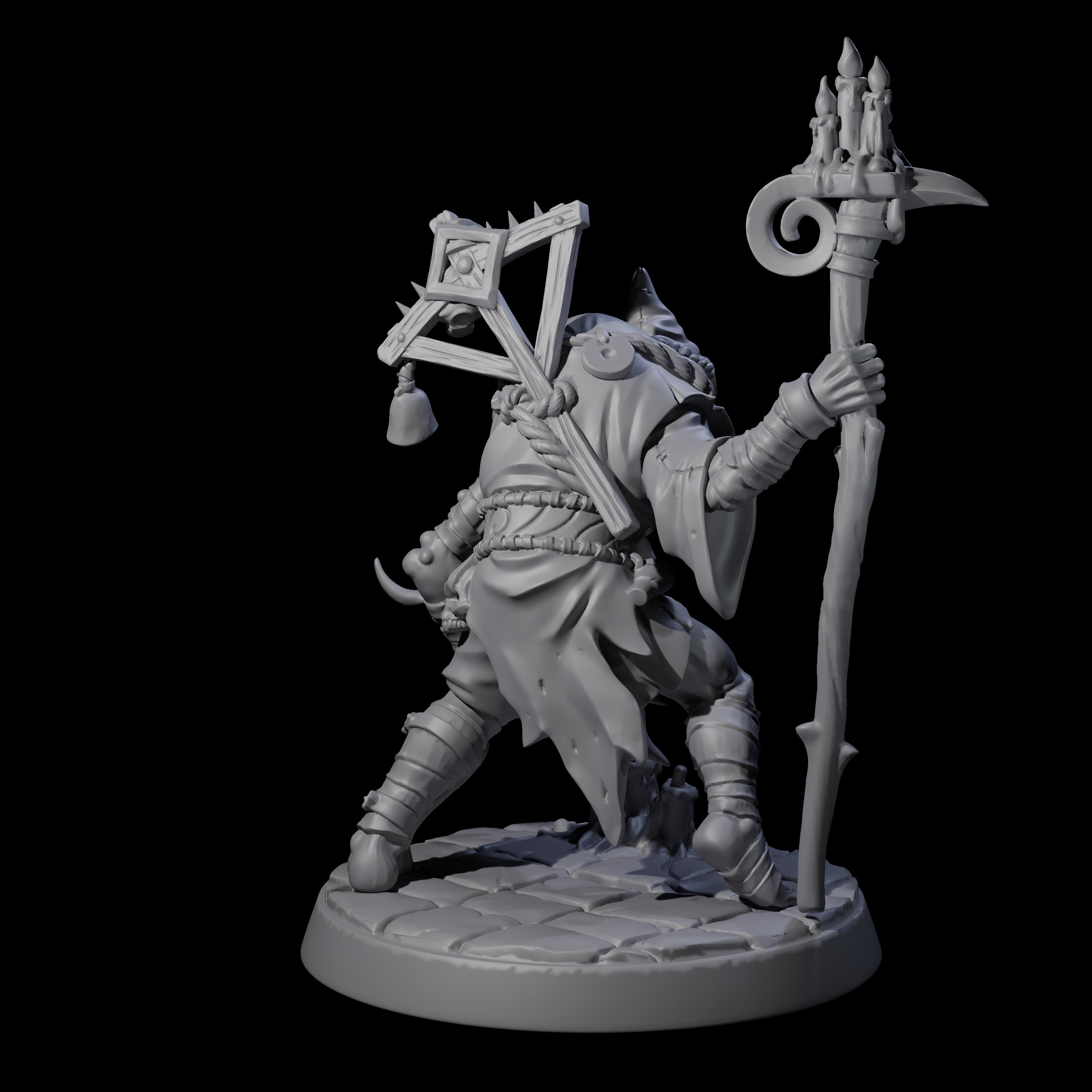 Filth Cultist A Miniature for Dungeons and Dragons, Pathfinder or other TTRPGs