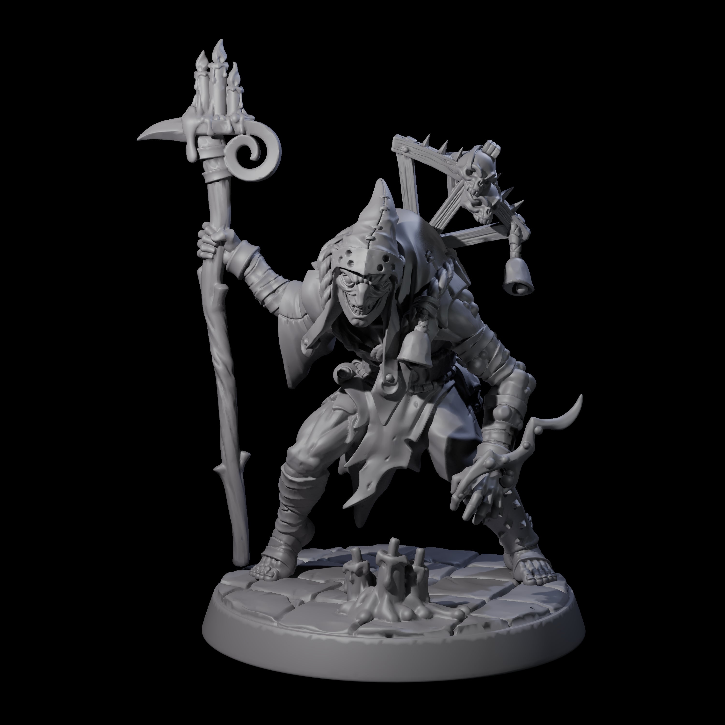 Filth Cultist A Miniature for Dungeons and Dragons, Pathfinder or other TTRPGs