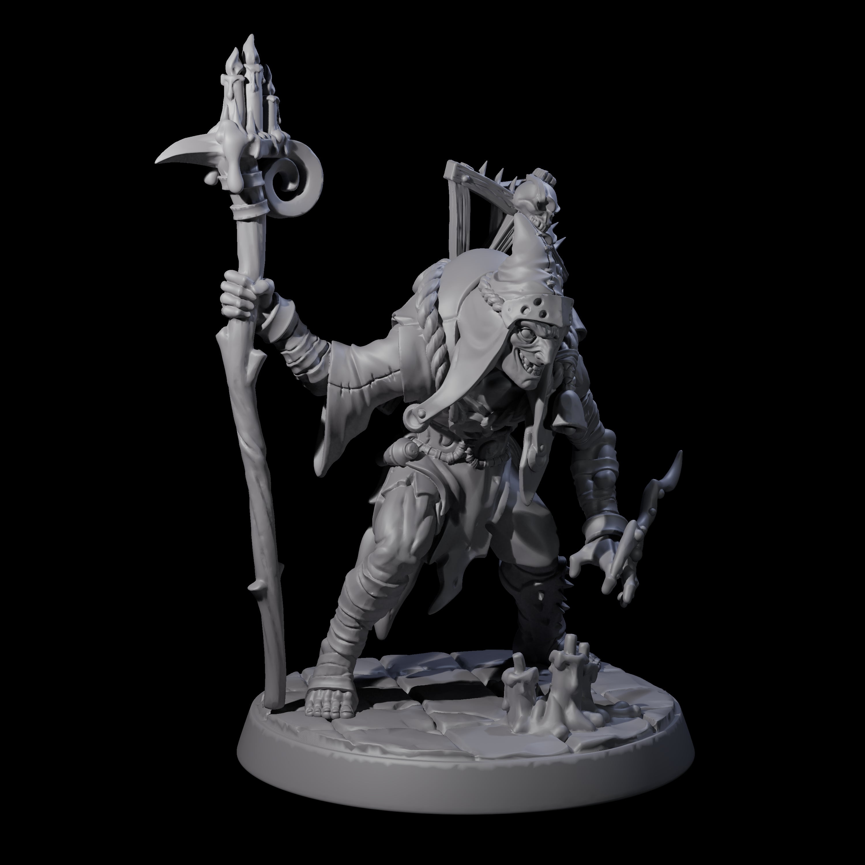 Filth Cultist A Miniature for Dungeons and Dragons, Pathfinder or other TTRPGs