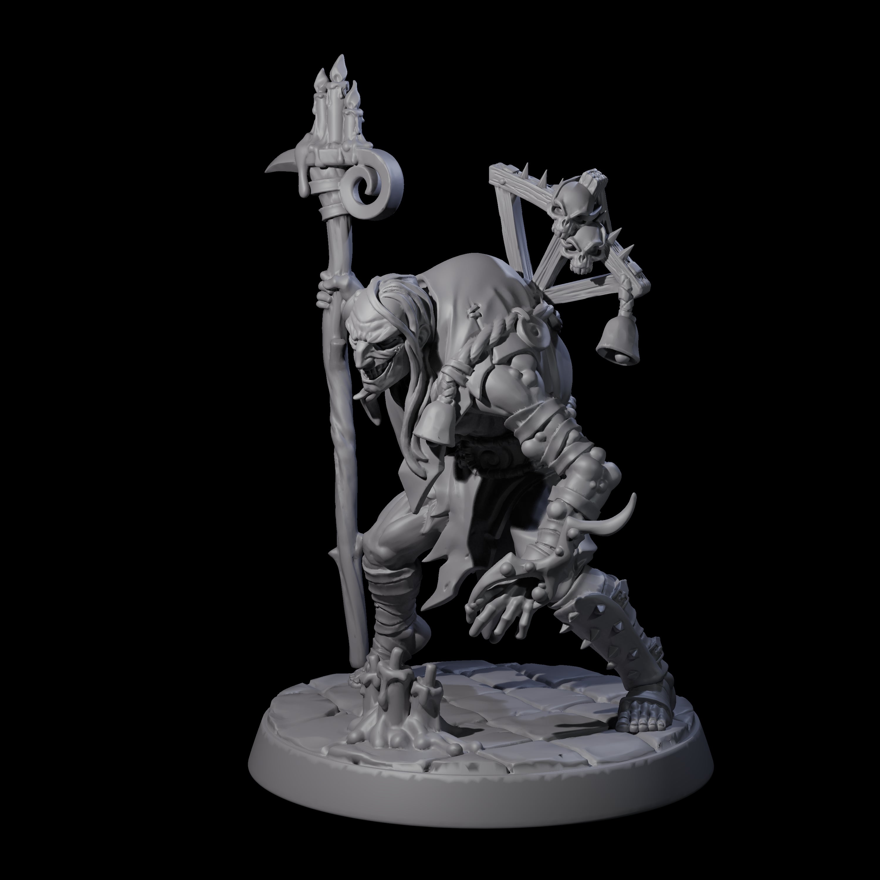 Filth Cultist A Miniature for Dungeons and Dragons, Pathfinder or other TTRPGs