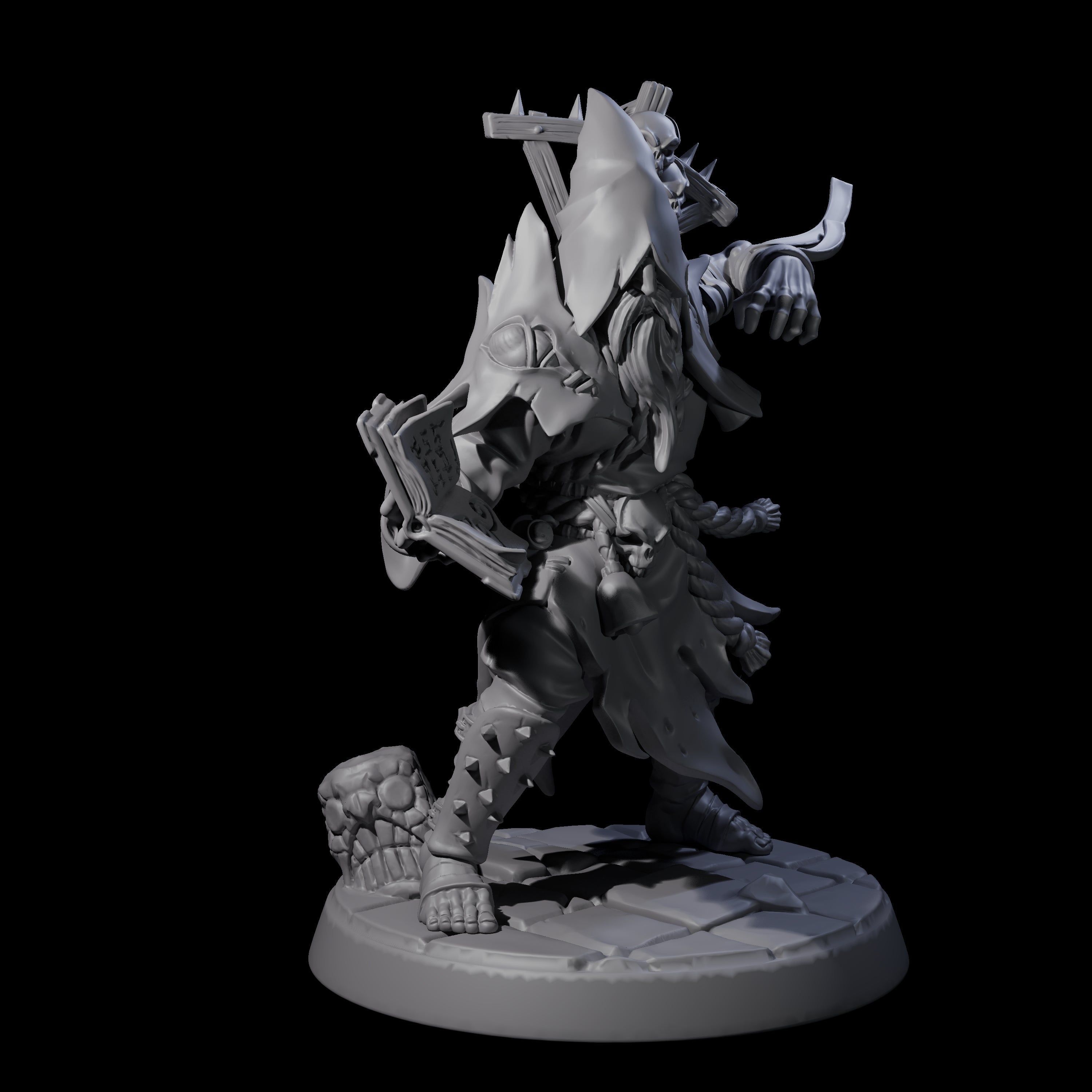 Filth Cultist B Miniature for Dungeons and Dragons, Pathfinder or other TTRPGs