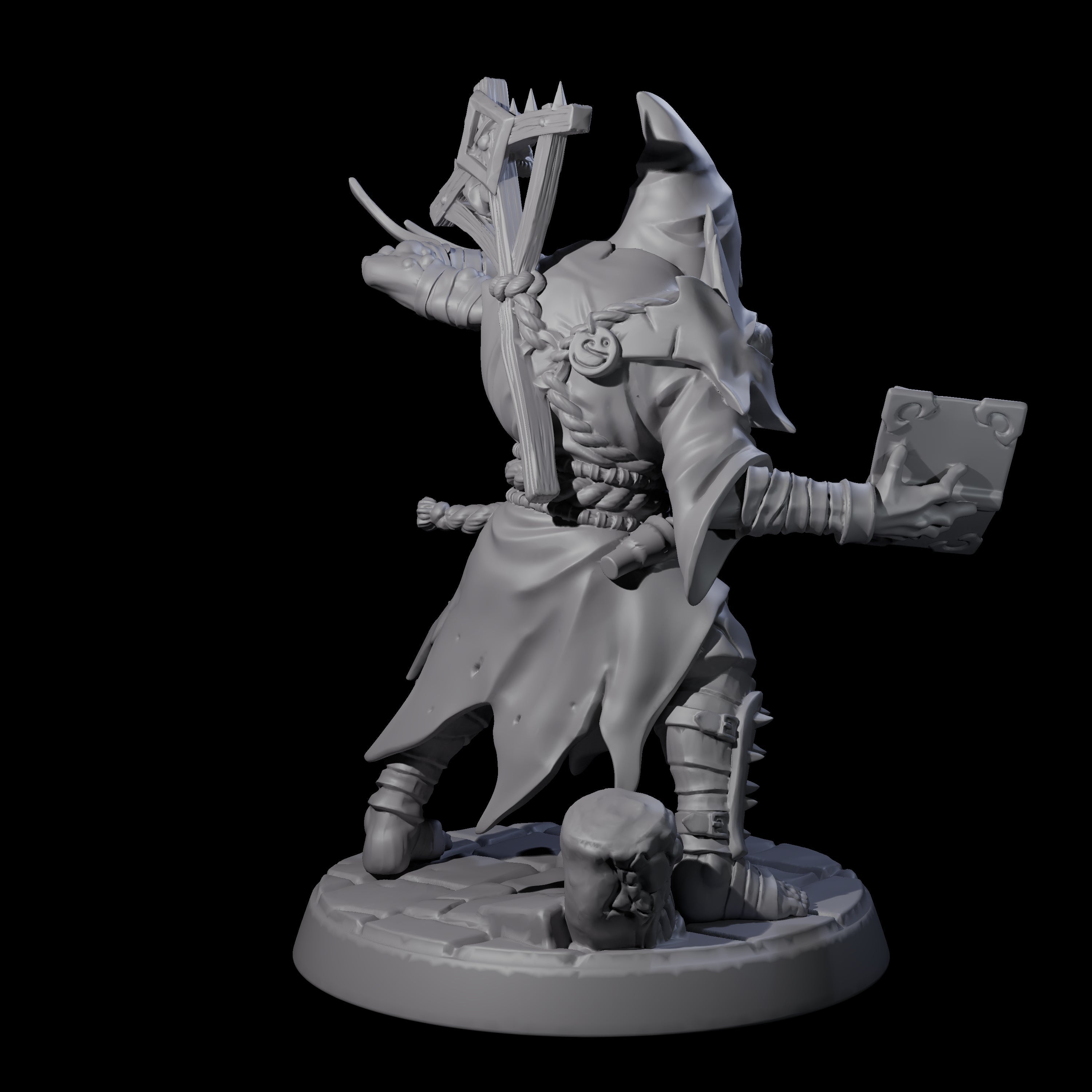 Filth Cultist B Miniature for Dungeons and Dragons, Pathfinder or other TTRPGs