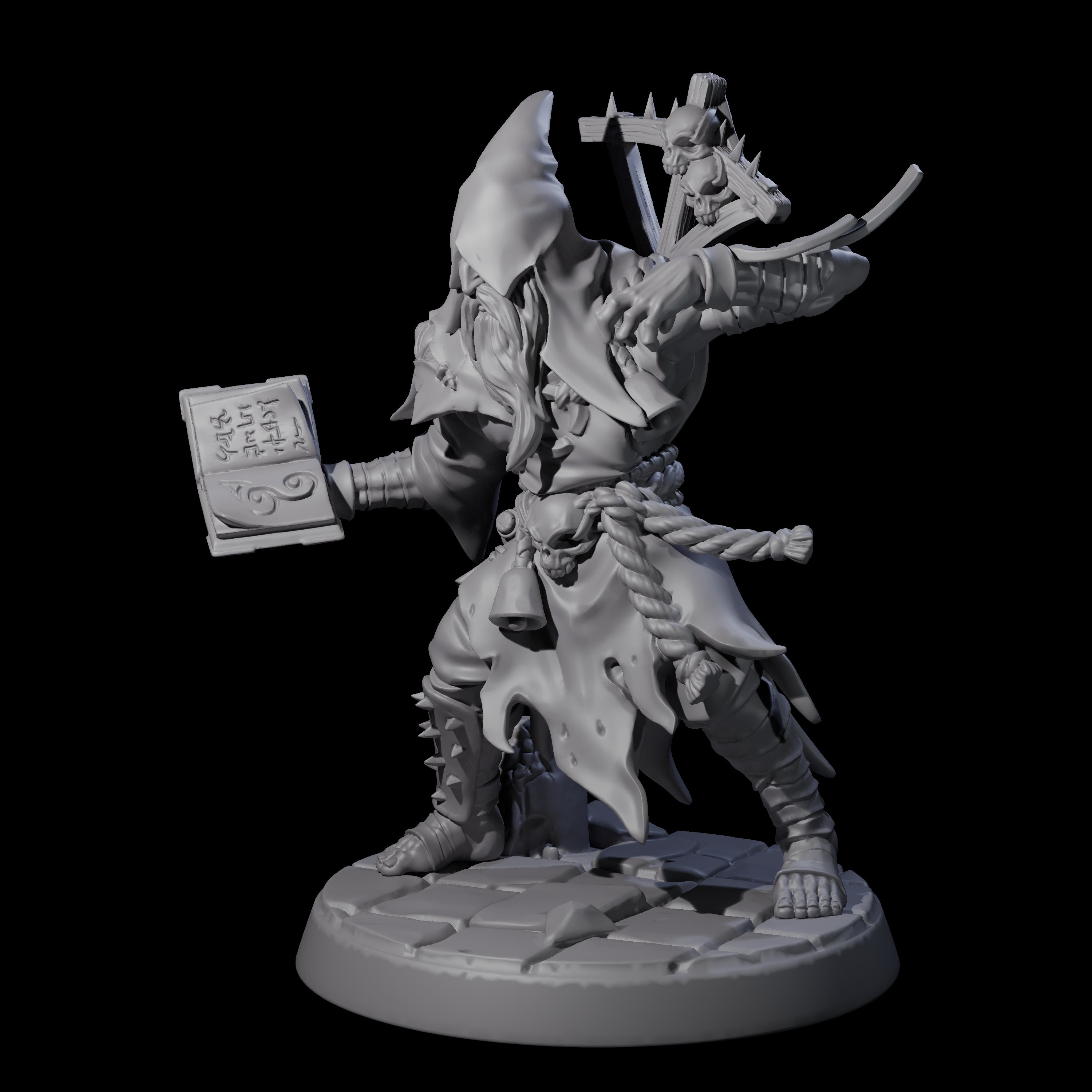 Filth Cultist B Miniature for Dungeons and Dragons, Pathfinder or other TTRPGs