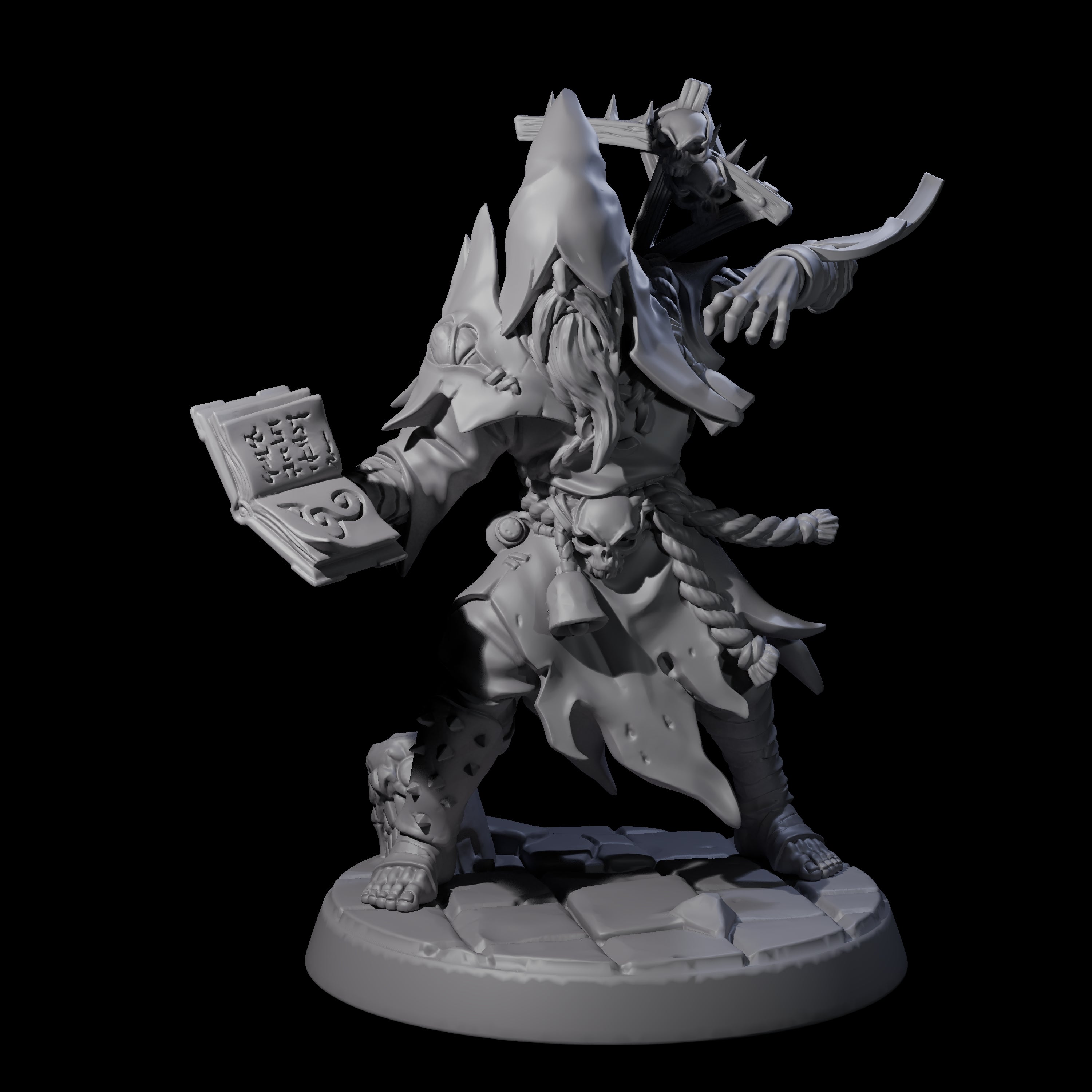 Filth Cultist B Miniature for Dungeons and Dragons, Pathfinder or other TTRPGs