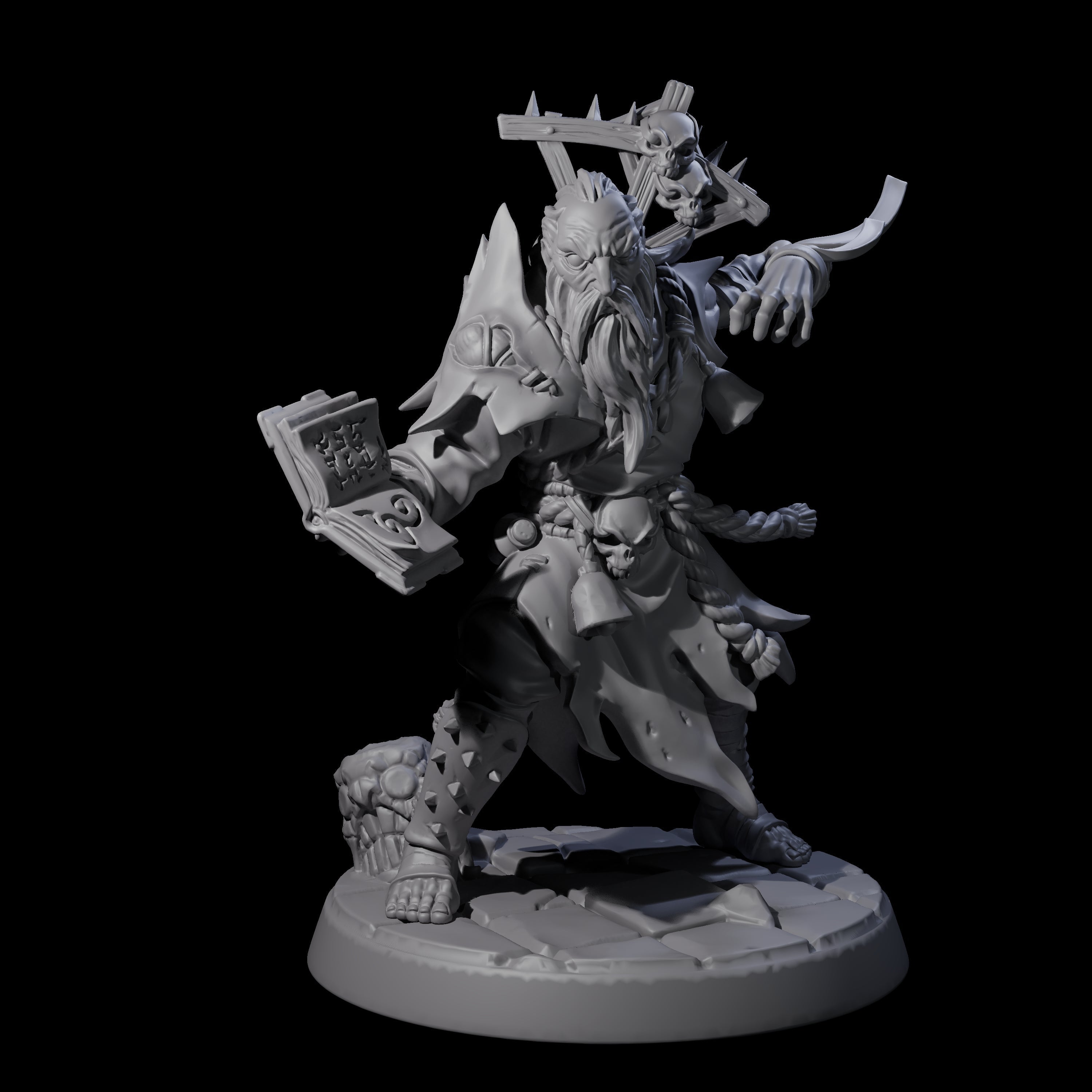 Filth Cultist B Miniature for Dungeons and Dragons, Pathfinder or other TTRPGs