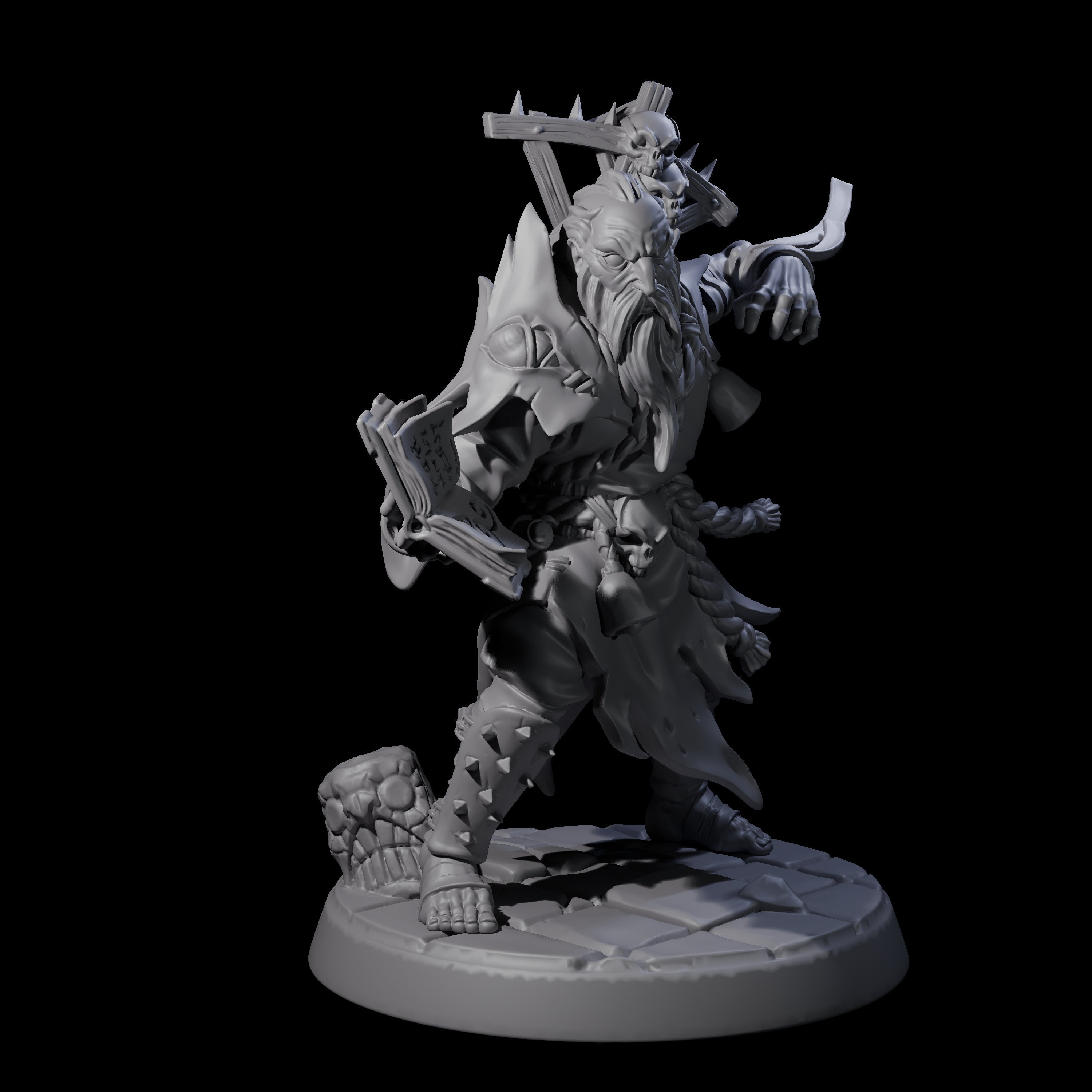 Filth Cultist B Miniature for Dungeons and Dragons, Pathfinder or other TTRPGs