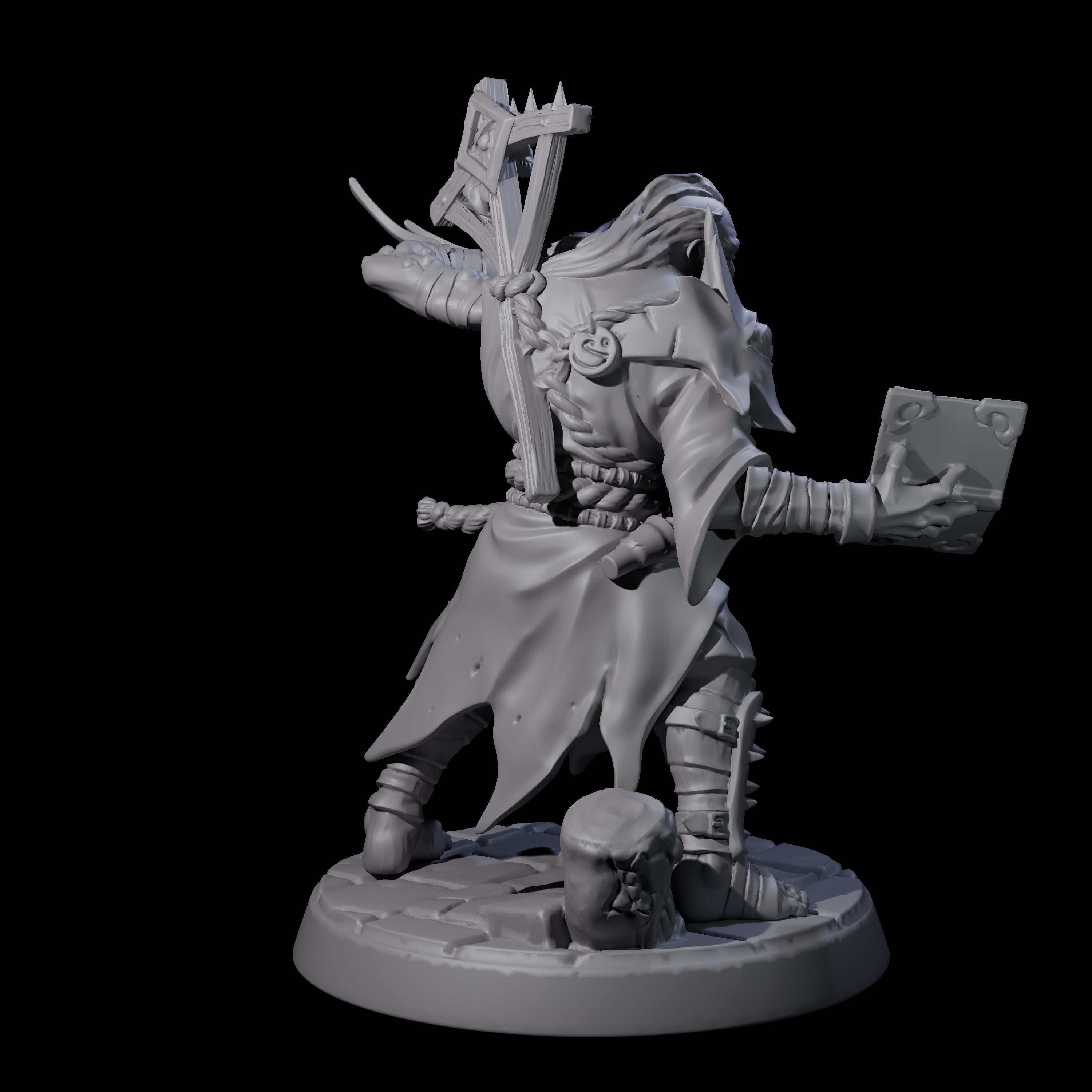 Filth Cultist B Miniature for Dungeons and Dragons, Pathfinder or other TTRPGs