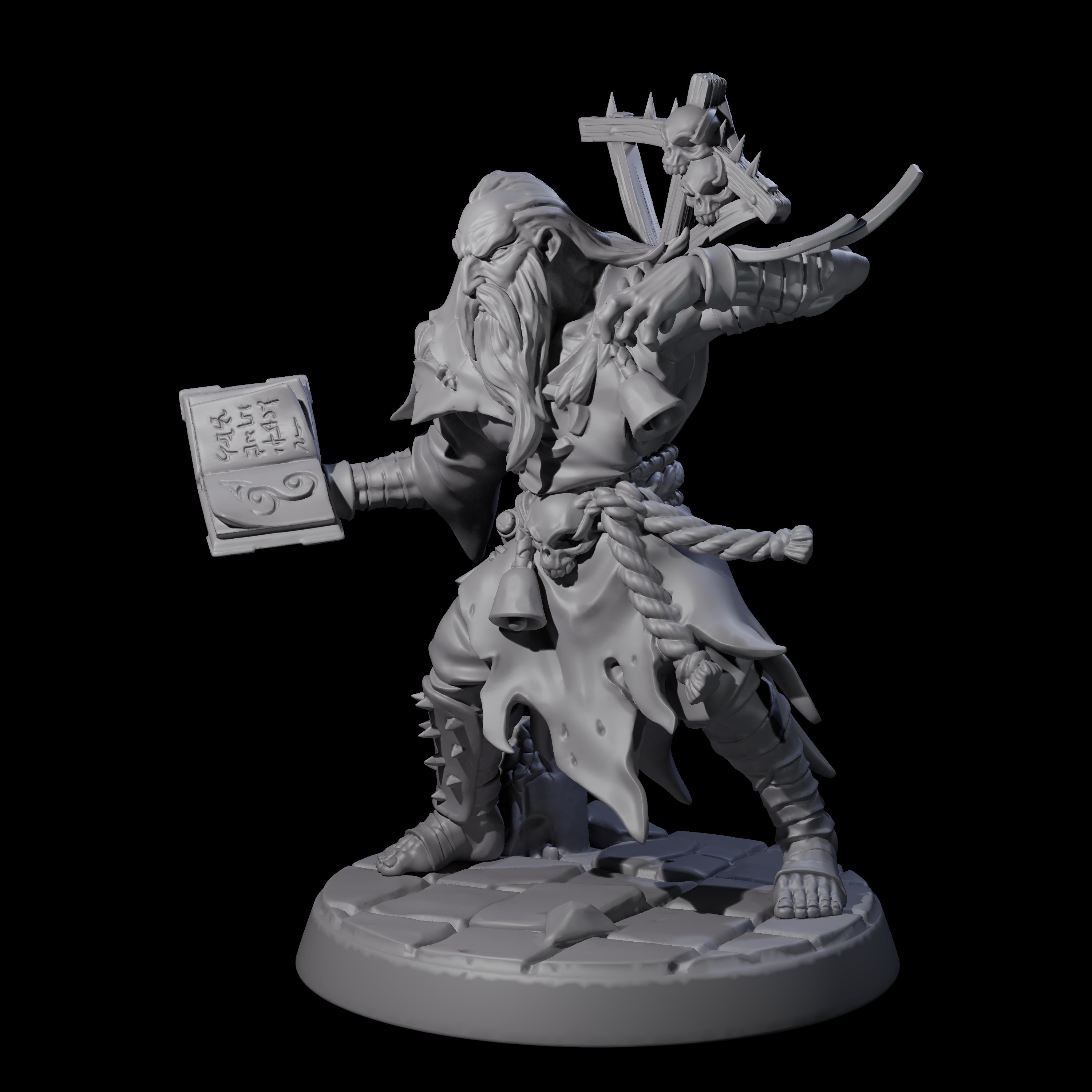 Filth Cultist B Miniature for Dungeons and Dragons, Pathfinder or other TTRPGs