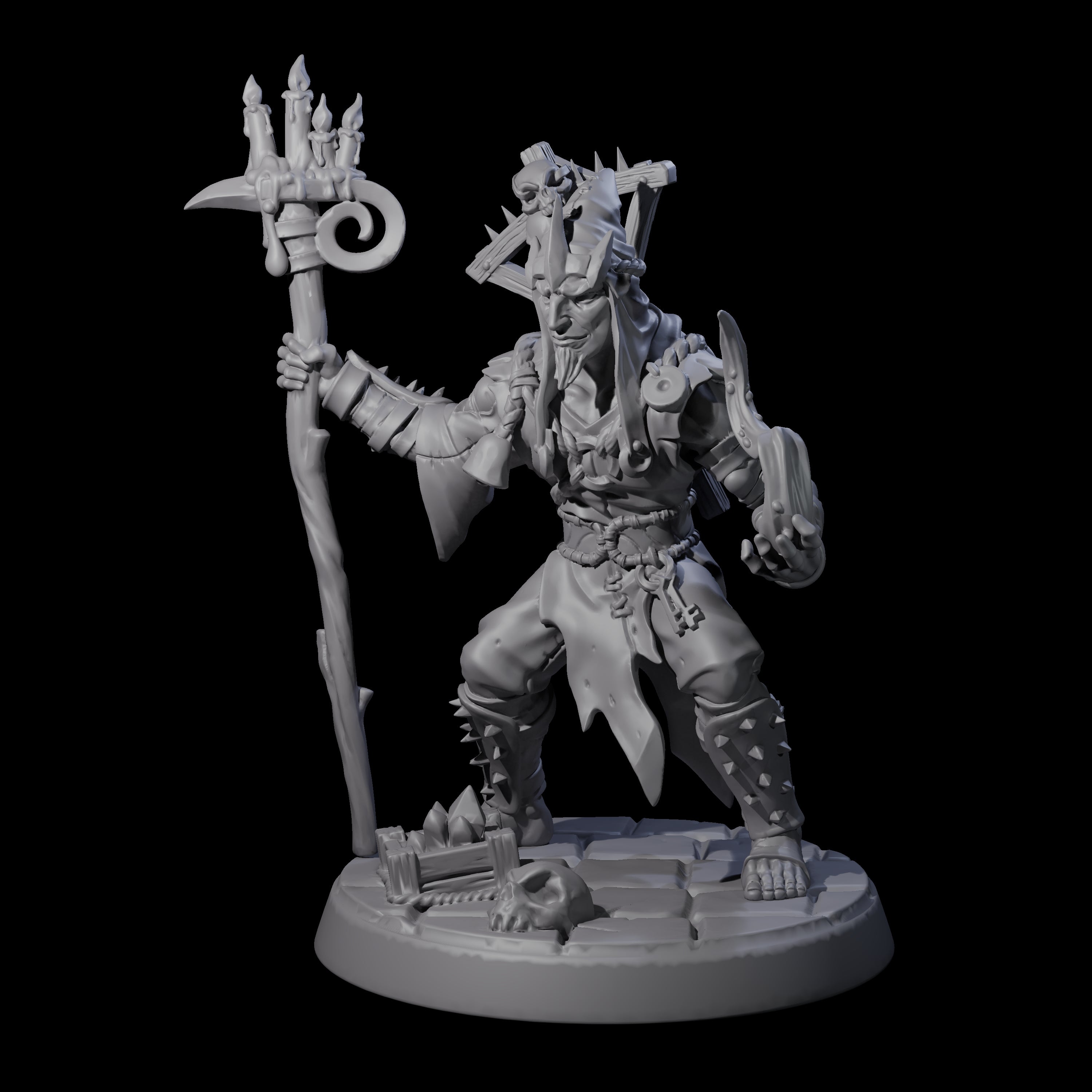 Filth Cultist C Miniature for Dungeons and Dragons, Pathfinder or other TTRPGs