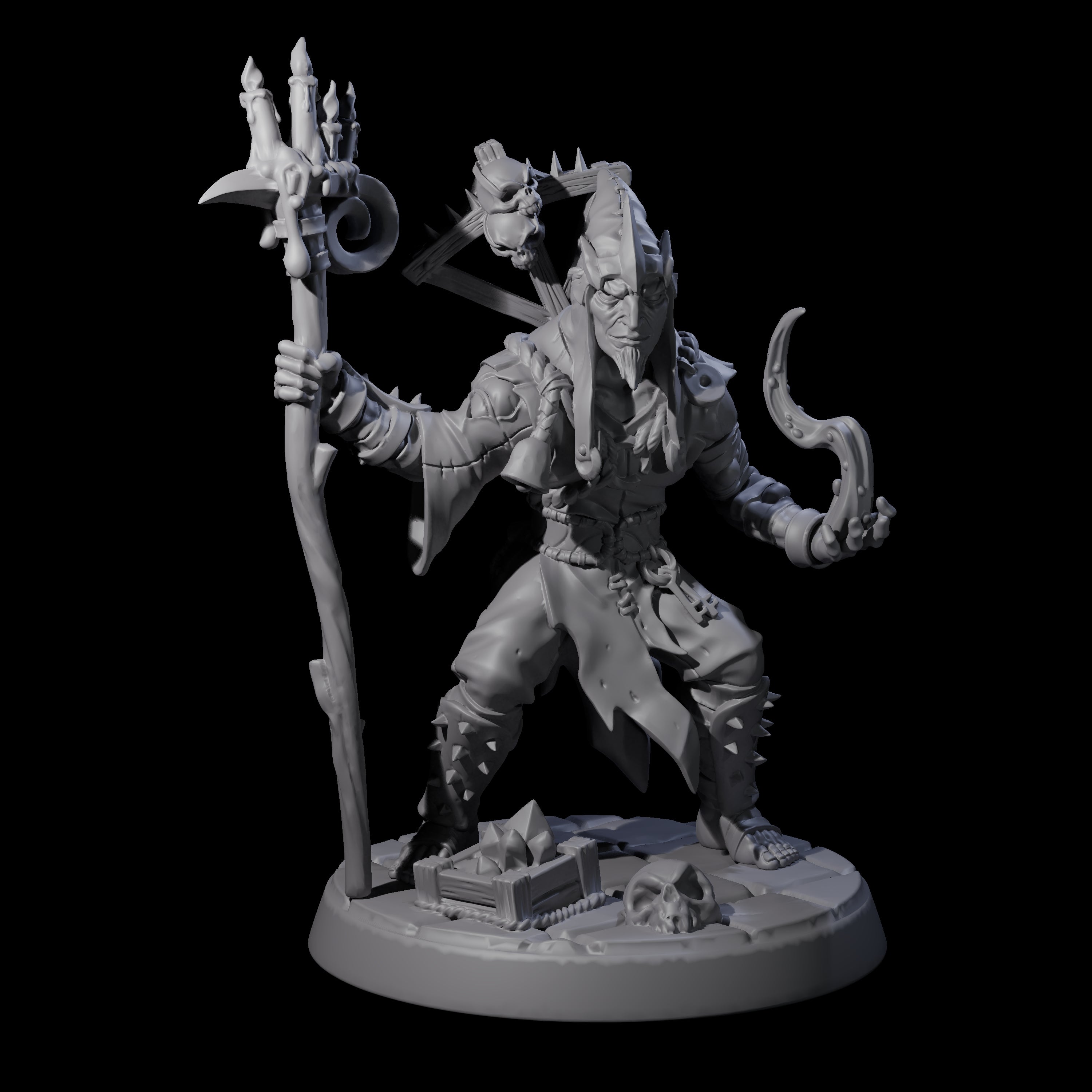 Filth Cultist C Miniature for Dungeons and Dragons, Pathfinder or other TTRPGs