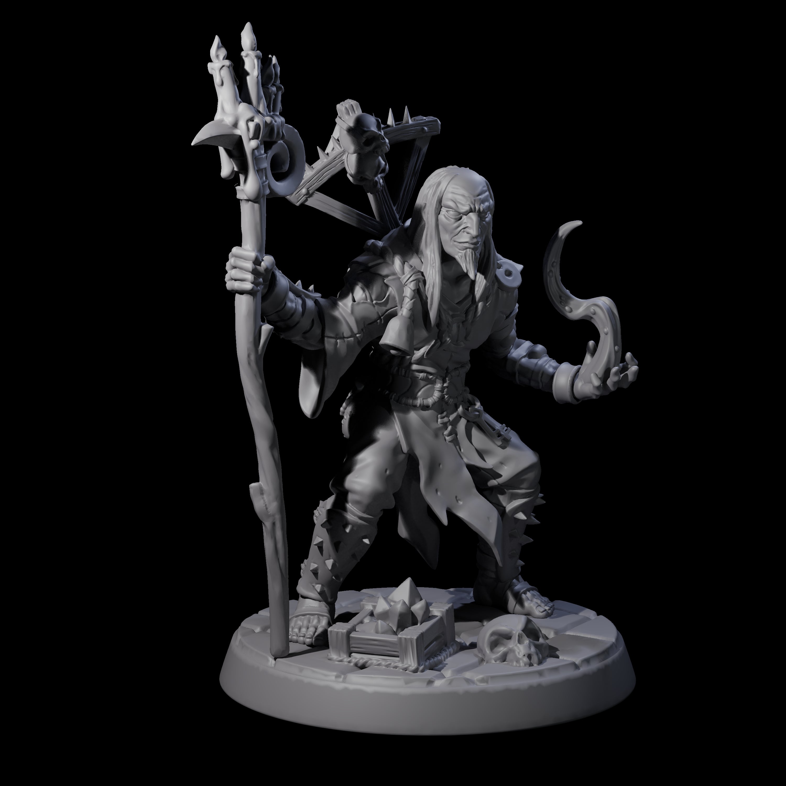 Filth Cultist C Miniature for Dungeons and Dragons, Pathfinder or other TTRPGs