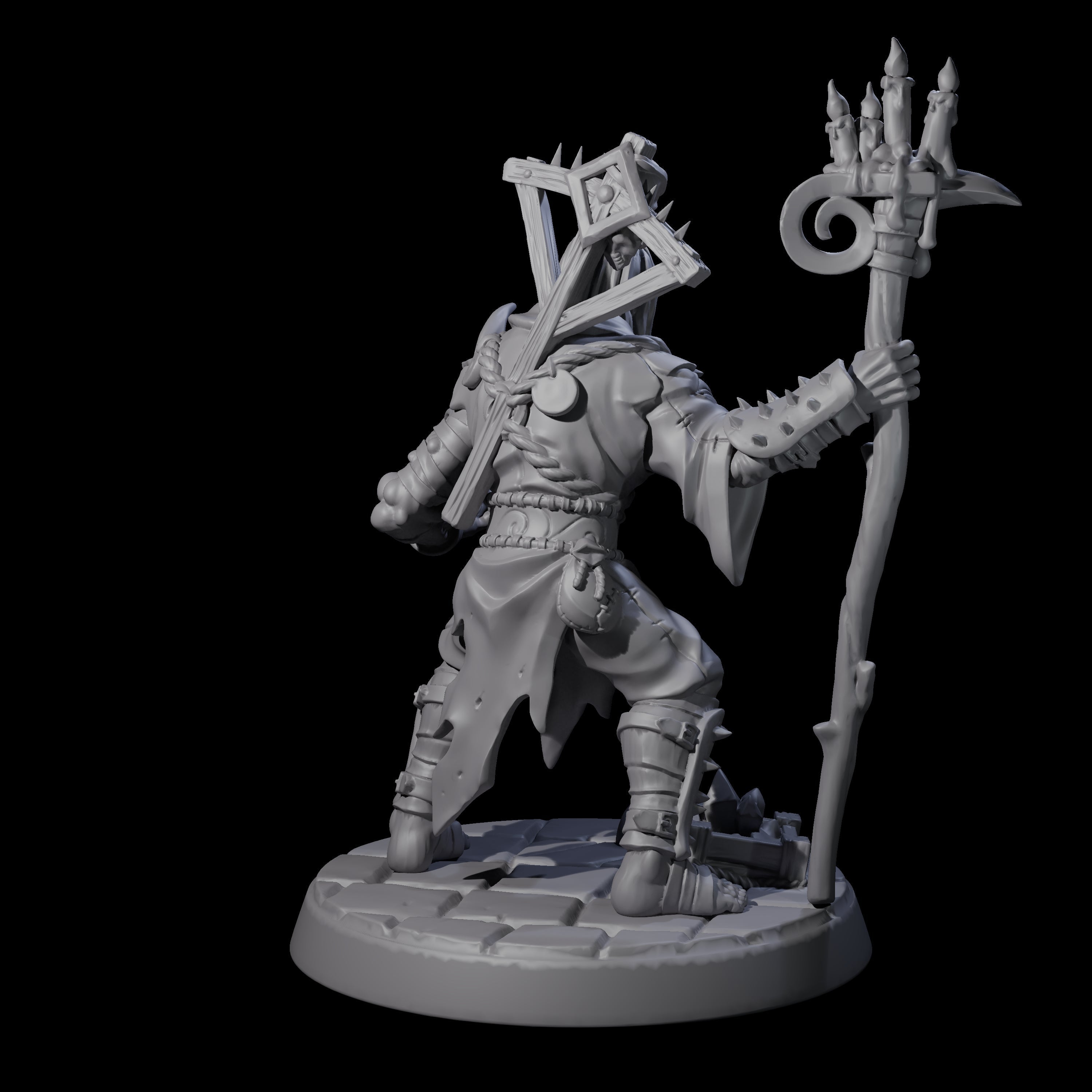 Filth Cultist C Miniature for Dungeons and Dragons, Pathfinder or other TTRPGs