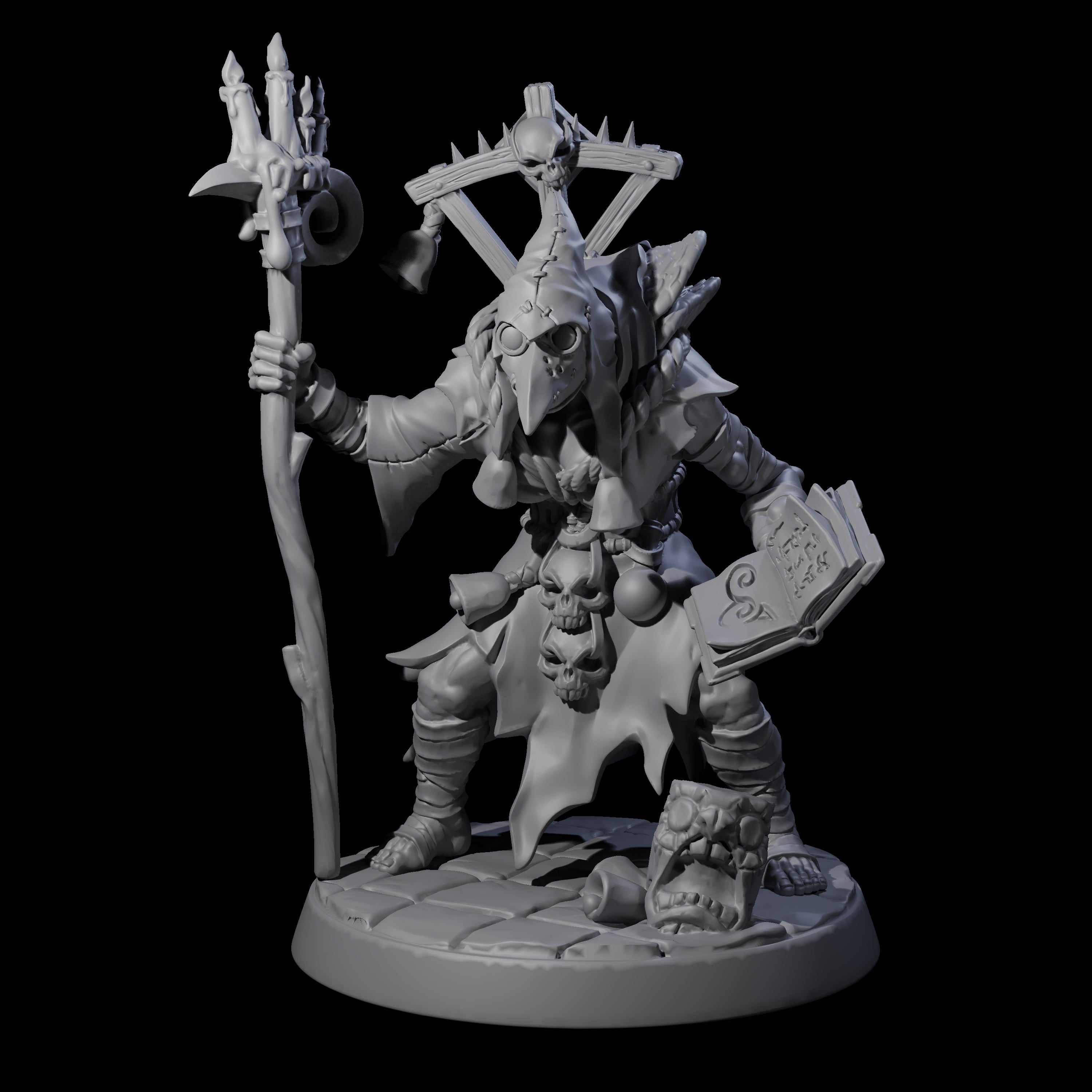 Filth Cultist D Miniature for Dungeons and Dragons, Pathfinder or other TTRPGs