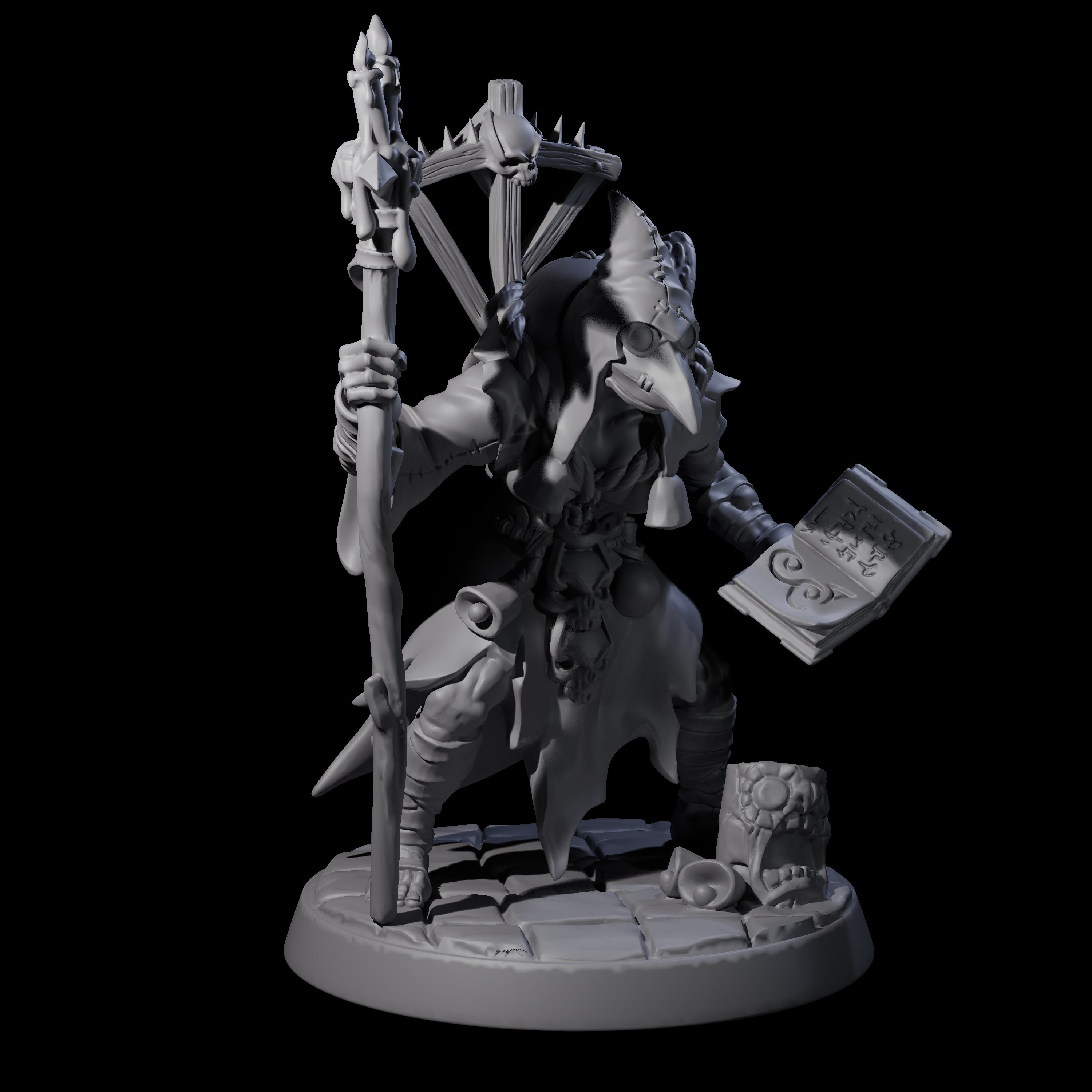 Filth Cultist D Miniature for Dungeons and Dragons, Pathfinder or other TTRPGs