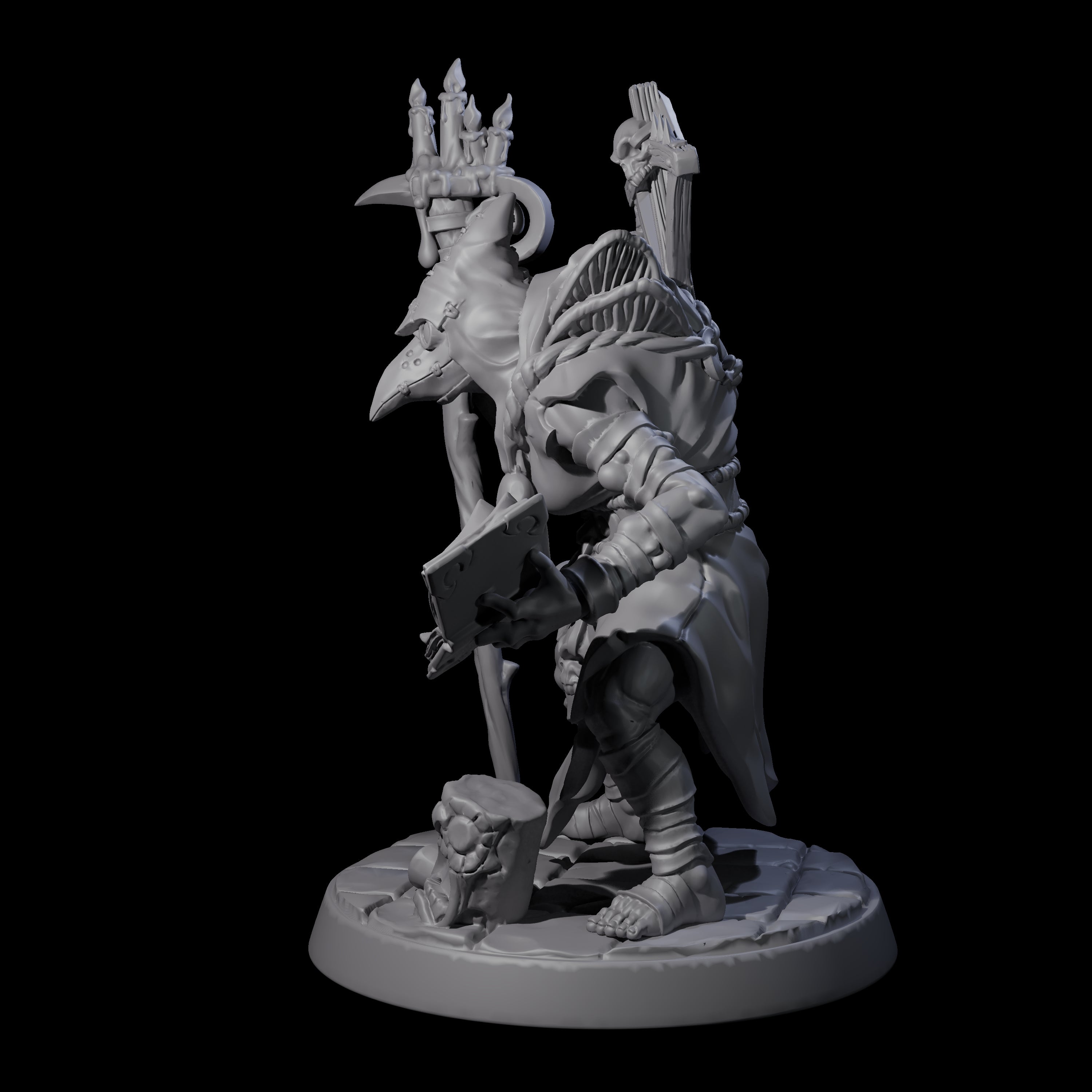 Filth Cultist D Miniature for Dungeons and Dragons, Pathfinder or other TTRPGs