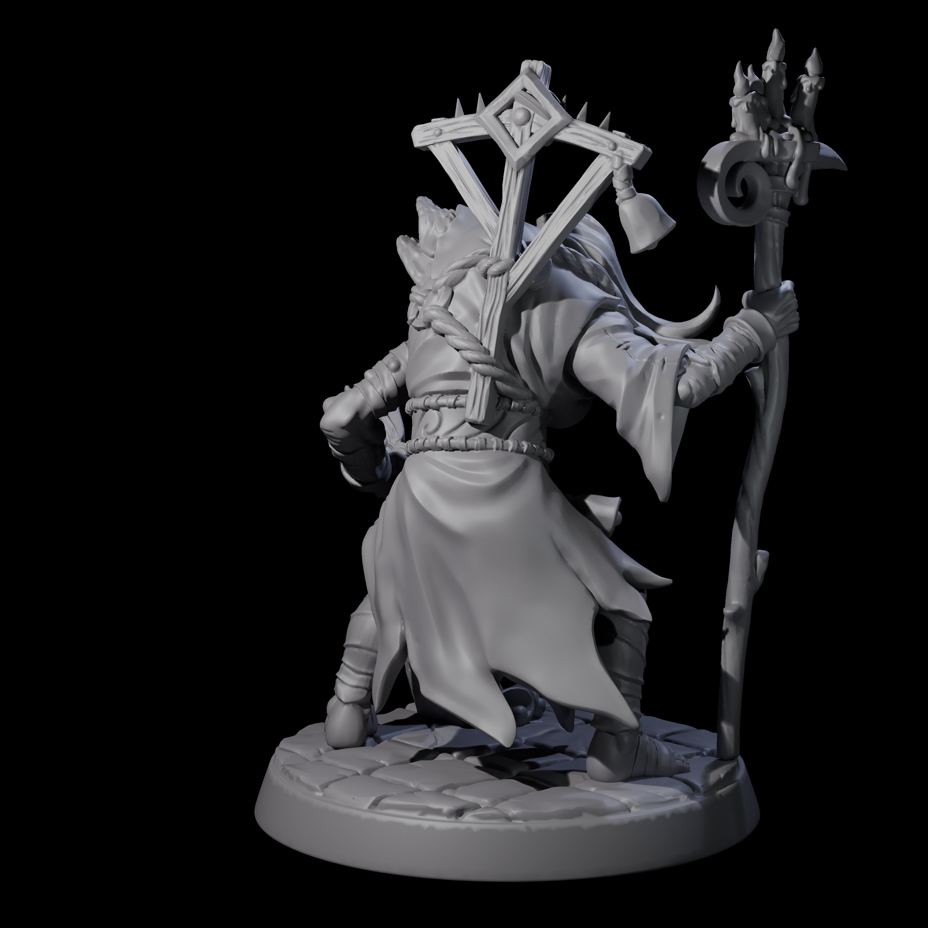 Filth Cultist D Miniature for Dungeons and Dragons, Pathfinder or other TTRPGs