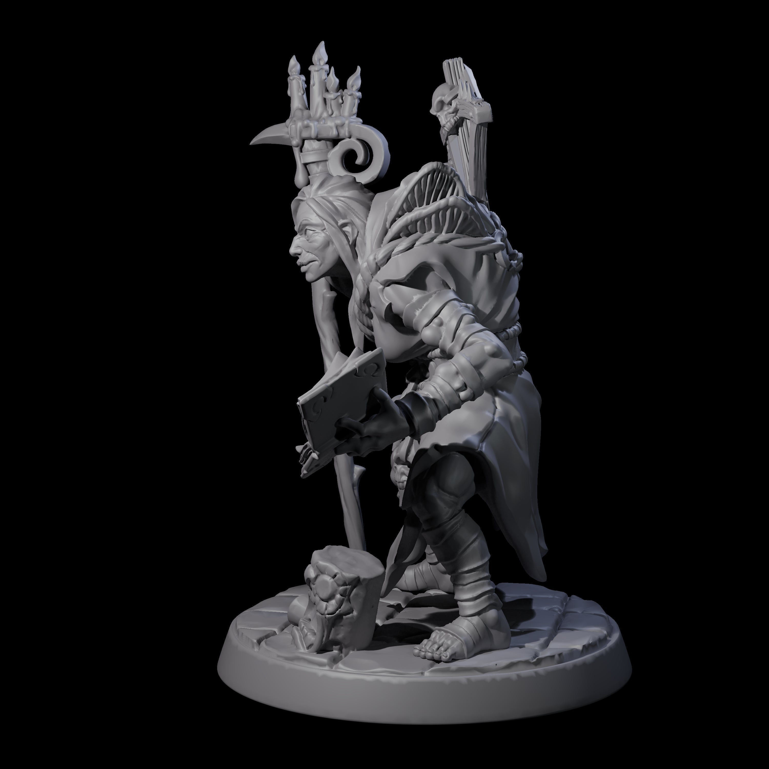 Filth Cultist D Miniature for Dungeons and Dragons, Pathfinder or other TTRPGs