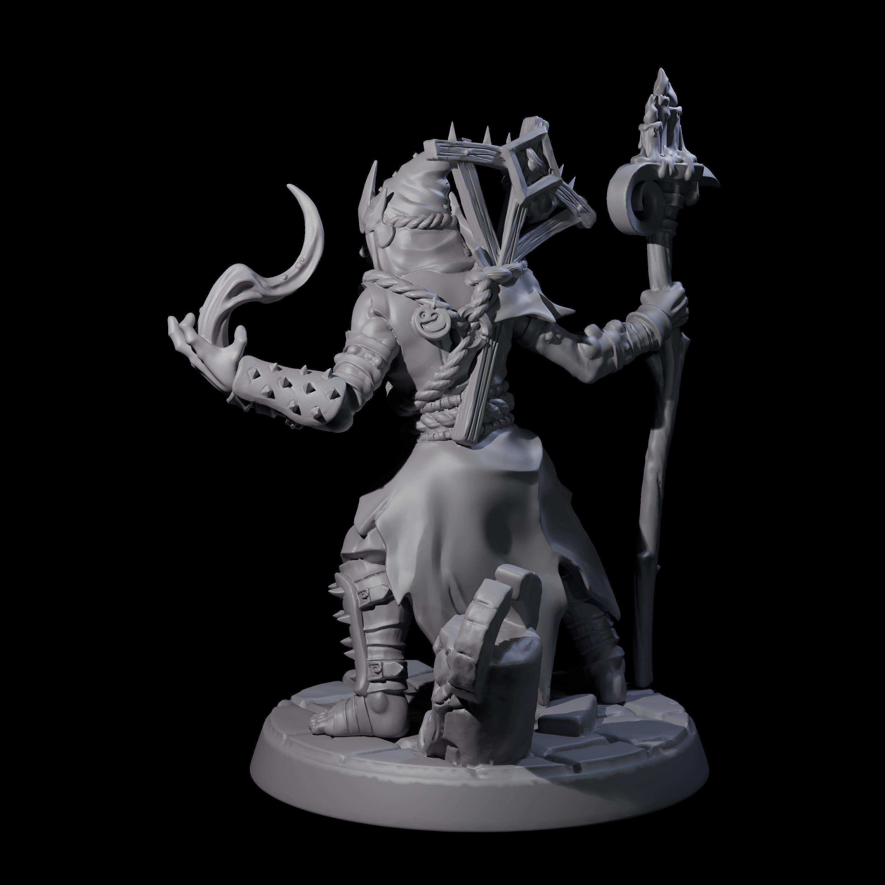 Filth Cultist E Miniature for Dungeons and Dragons, Pathfinder or other TTRPGs