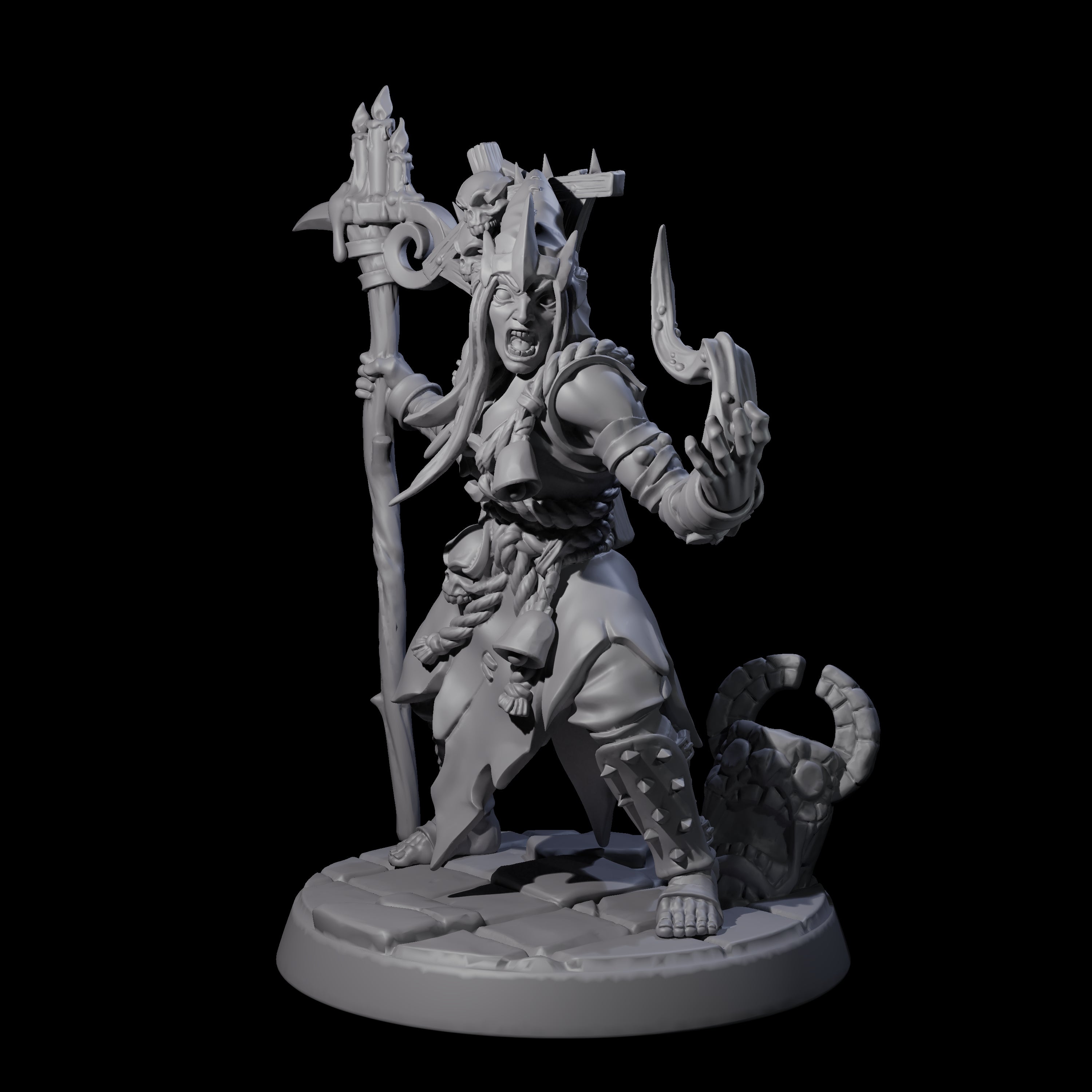 Filth Cultist E Miniature for Dungeons and Dragons, Pathfinder or other TTRPGs