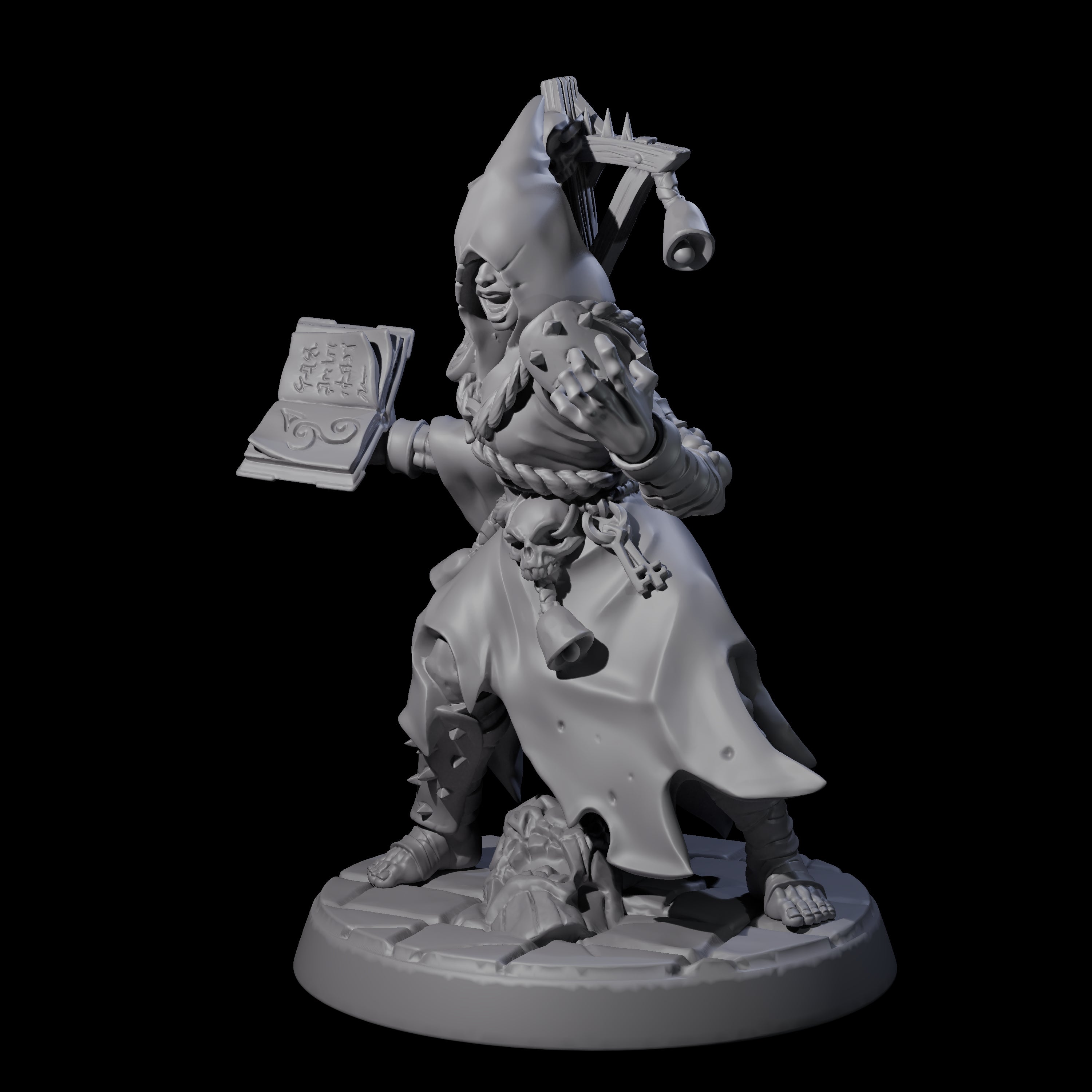 Filth Cultist F Miniature for Dungeons and Dragons, Pathfinder or other TTRPGs