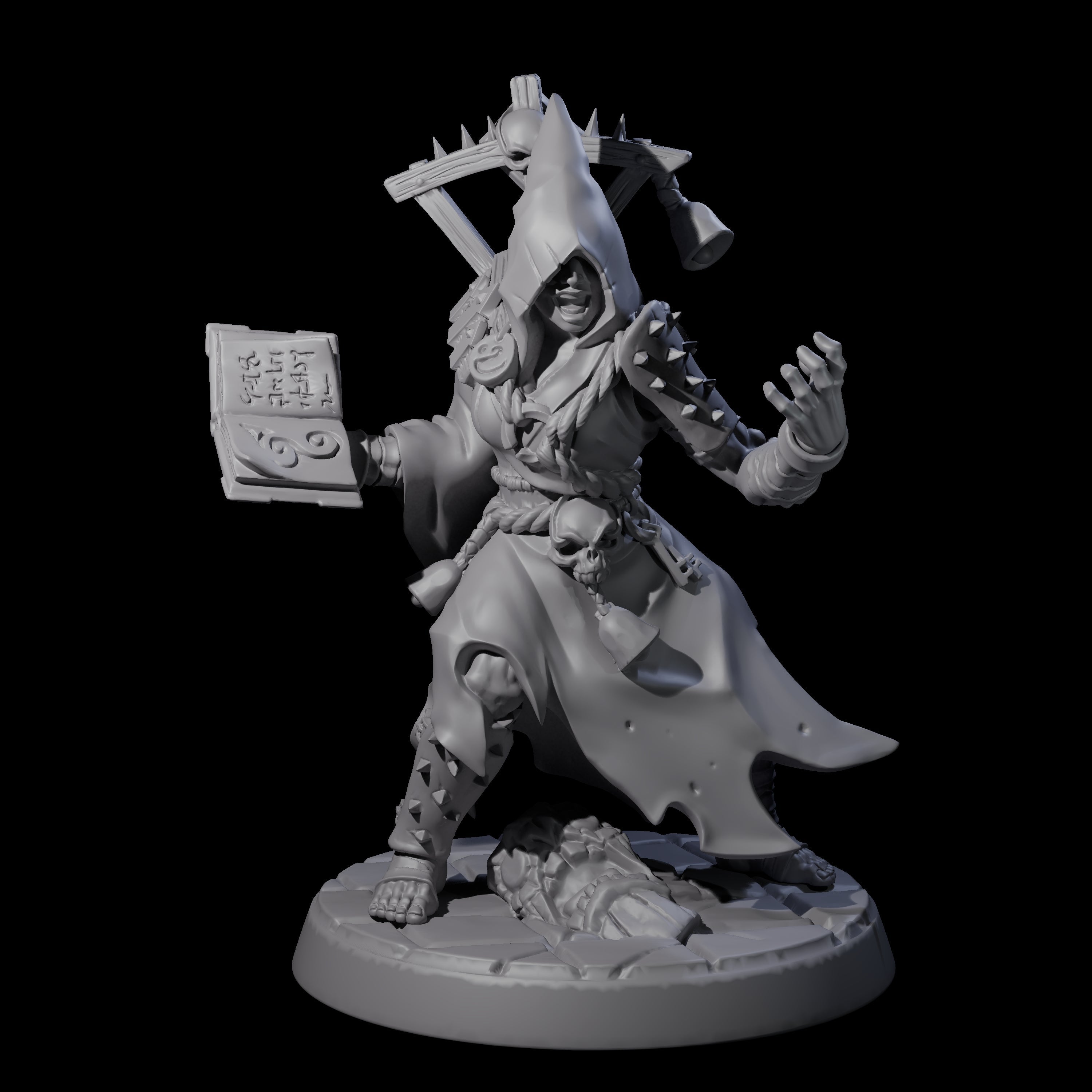 Filth Cultist F Miniature for Dungeons and Dragons, Pathfinder or other TTRPGs