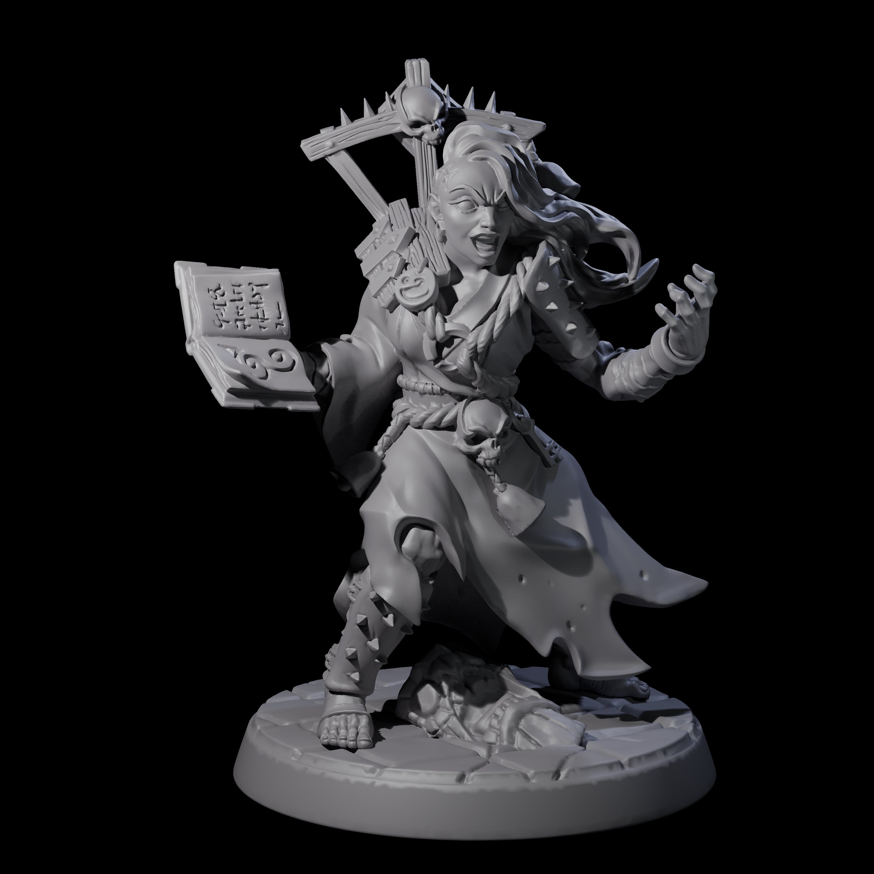 Filth Cultist F Miniature for Dungeons and Dragons, Pathfinder or other TTRPGs