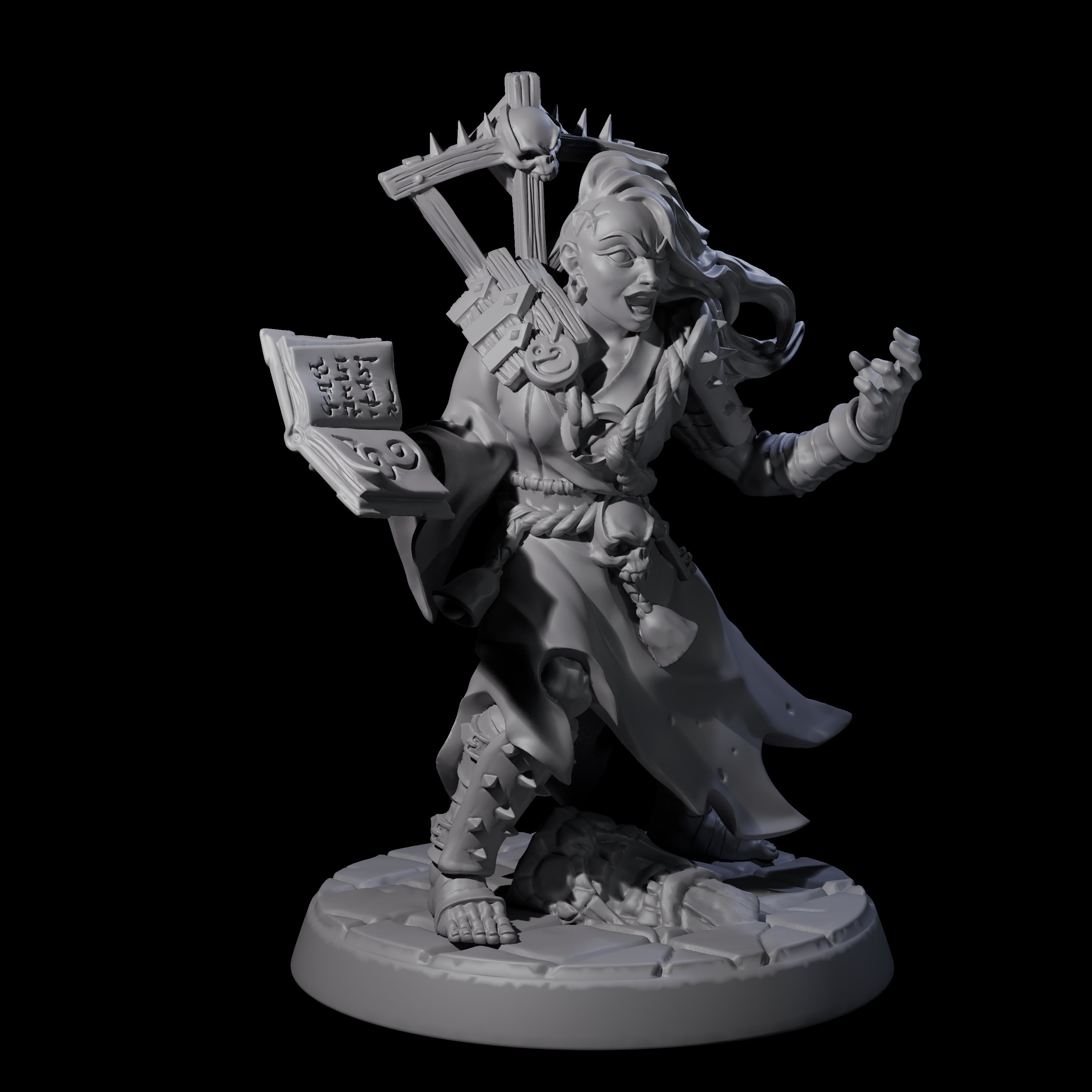 Filth Cultist F Miniature for Dungeons and Dragons, Pathfinder or other TTRPGs